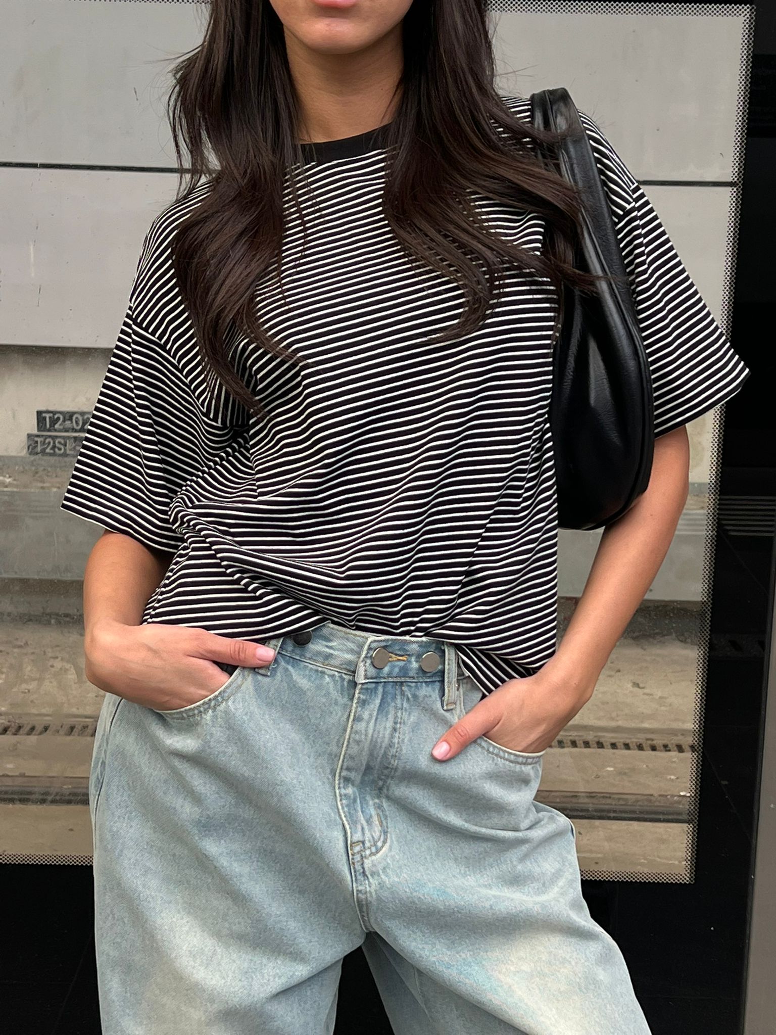 חולצת תיאה שחור