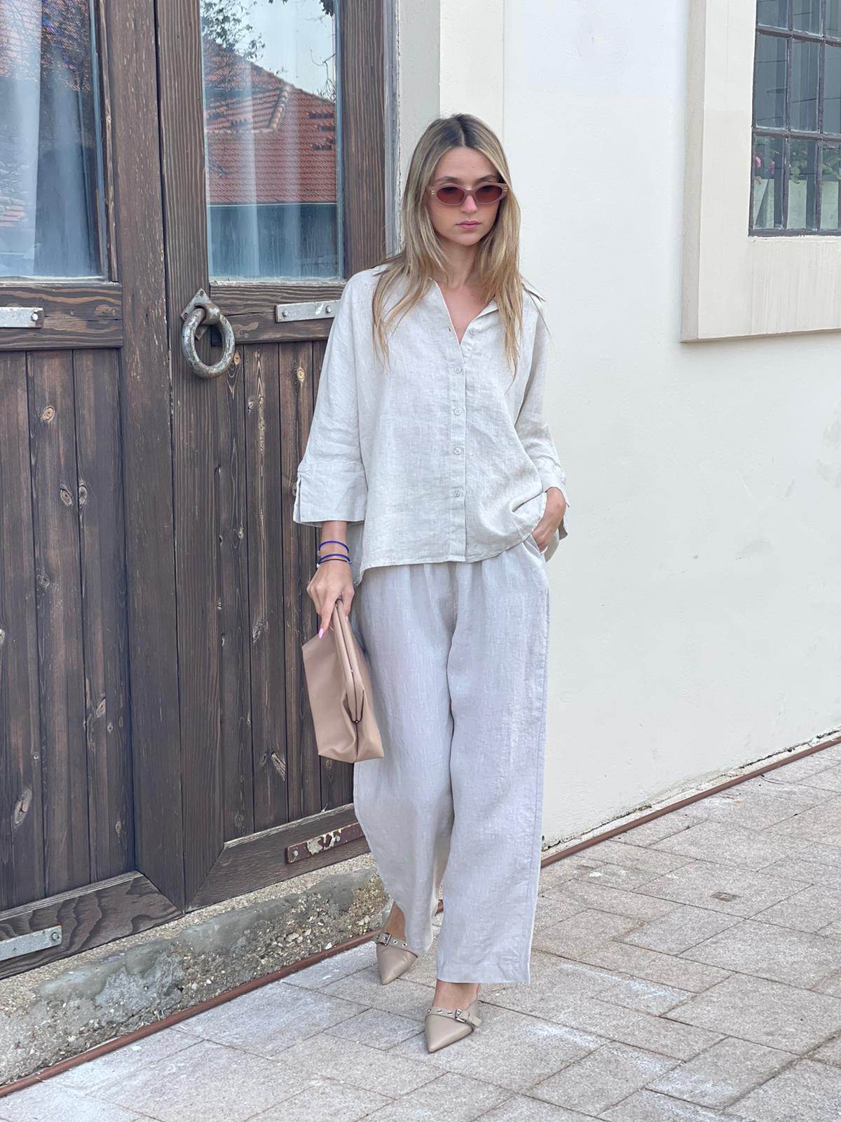 חליפת פשתן ריי אבן