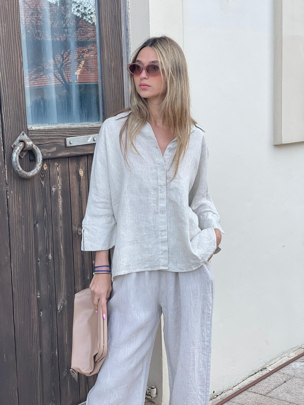 חליפת פשתן ריי אבן