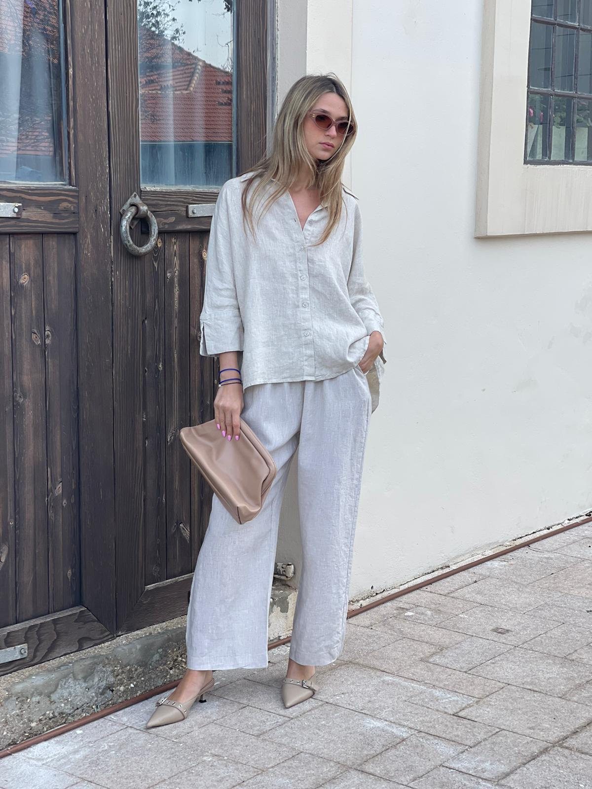 חליפת פשתן ריי אבן