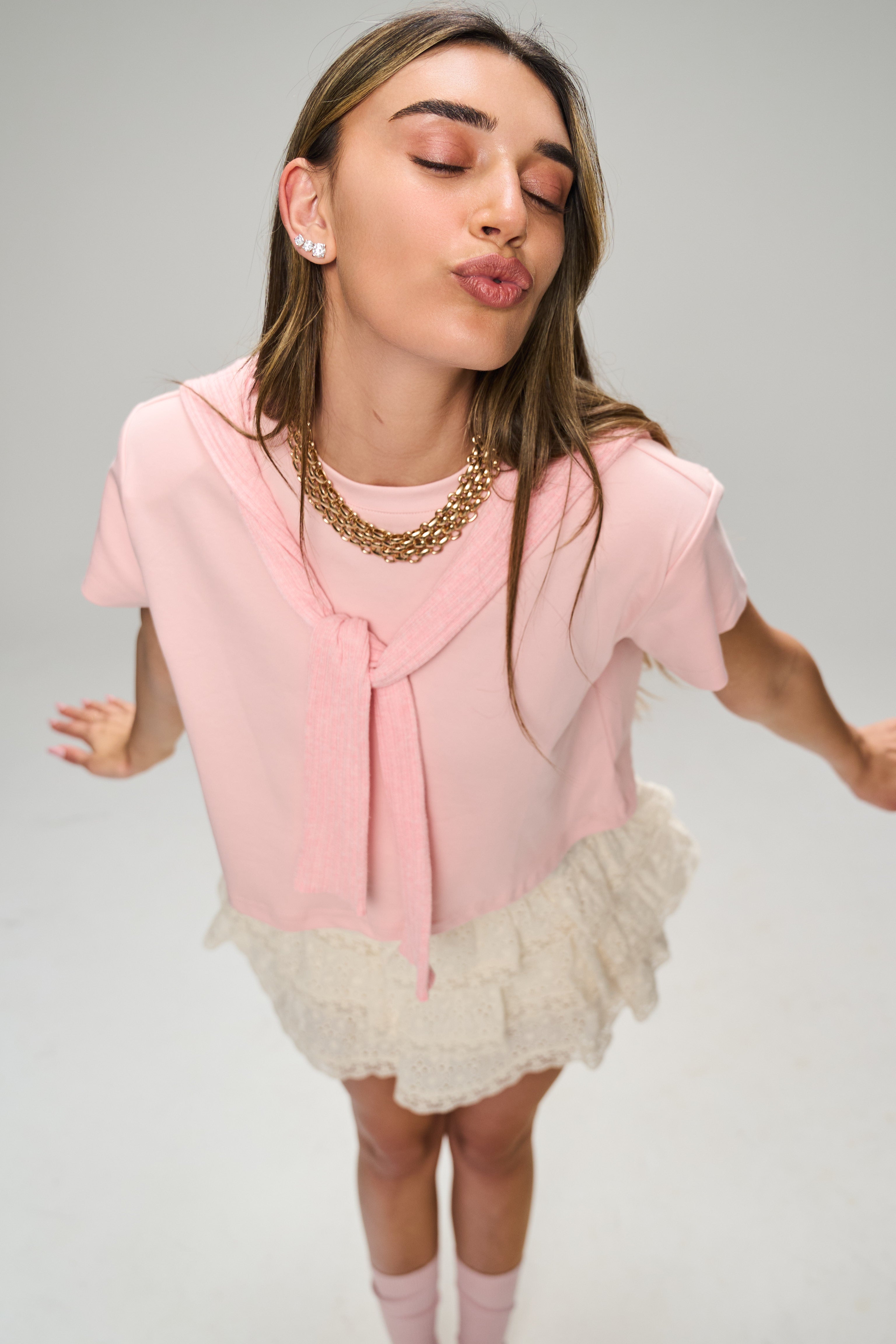 חולצת בילי אפרסק