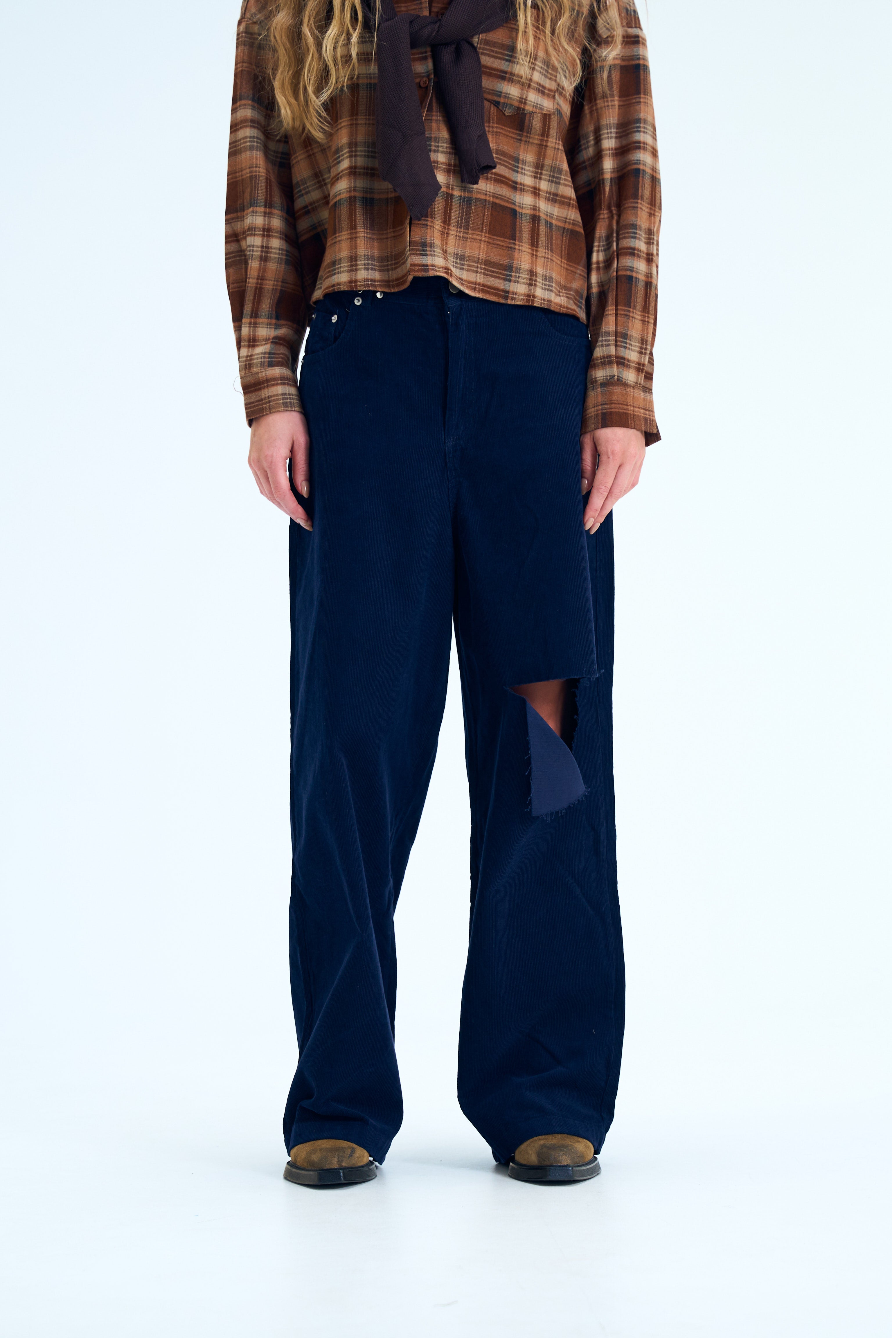 מכנס רז קורדרוי כחול