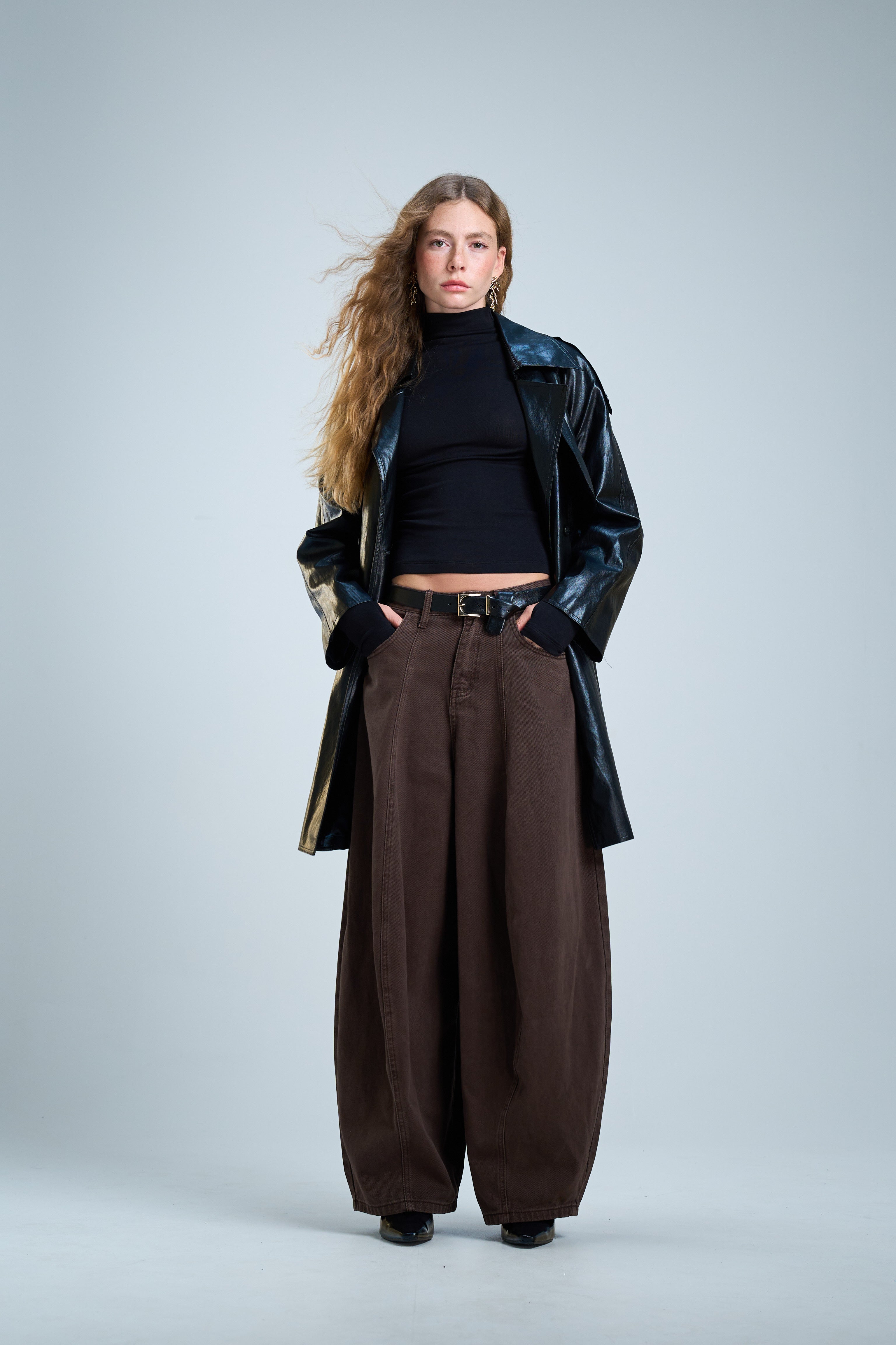 מכנס ג׳ינס נאיה חום