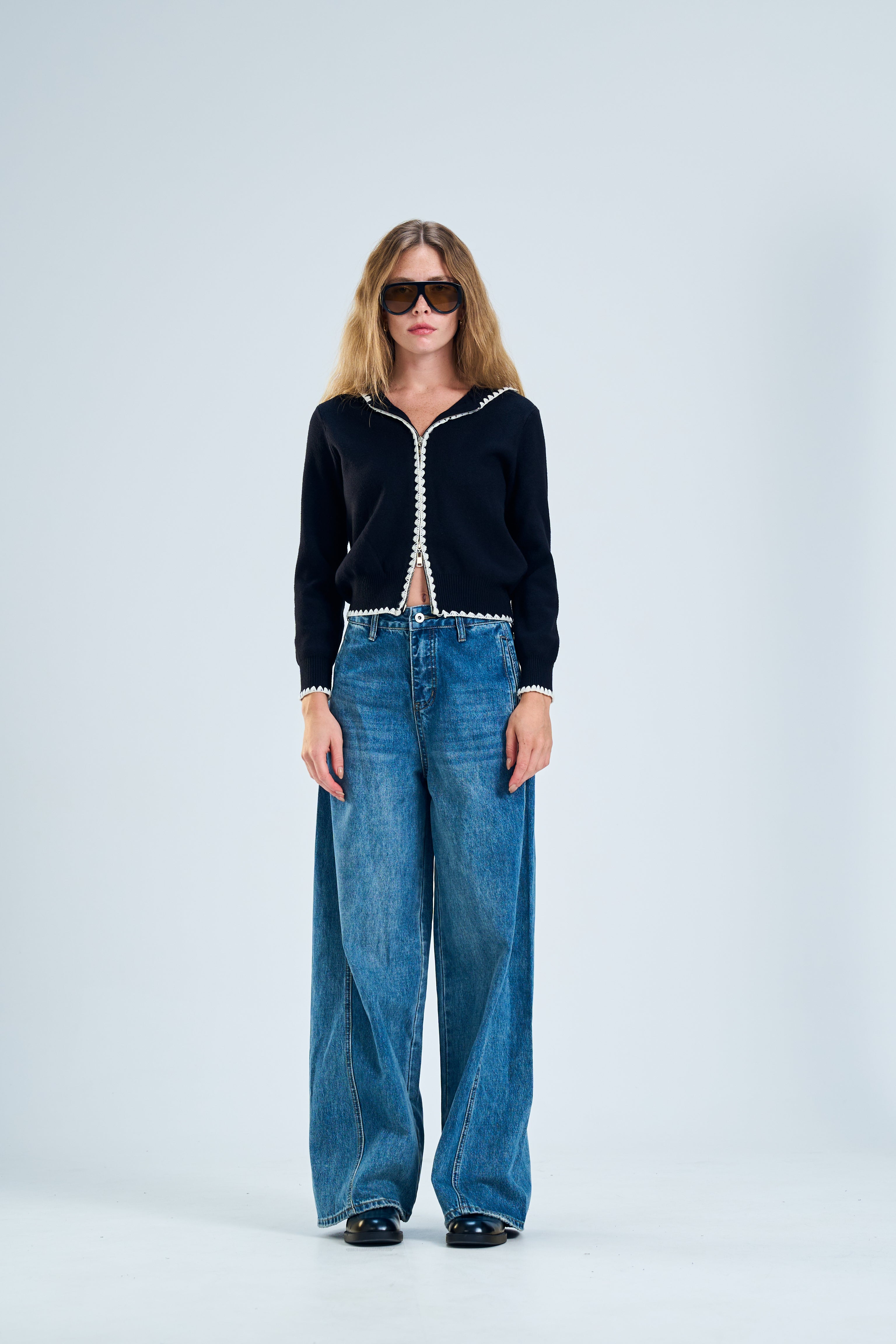 קרדיגן מייבל שחור