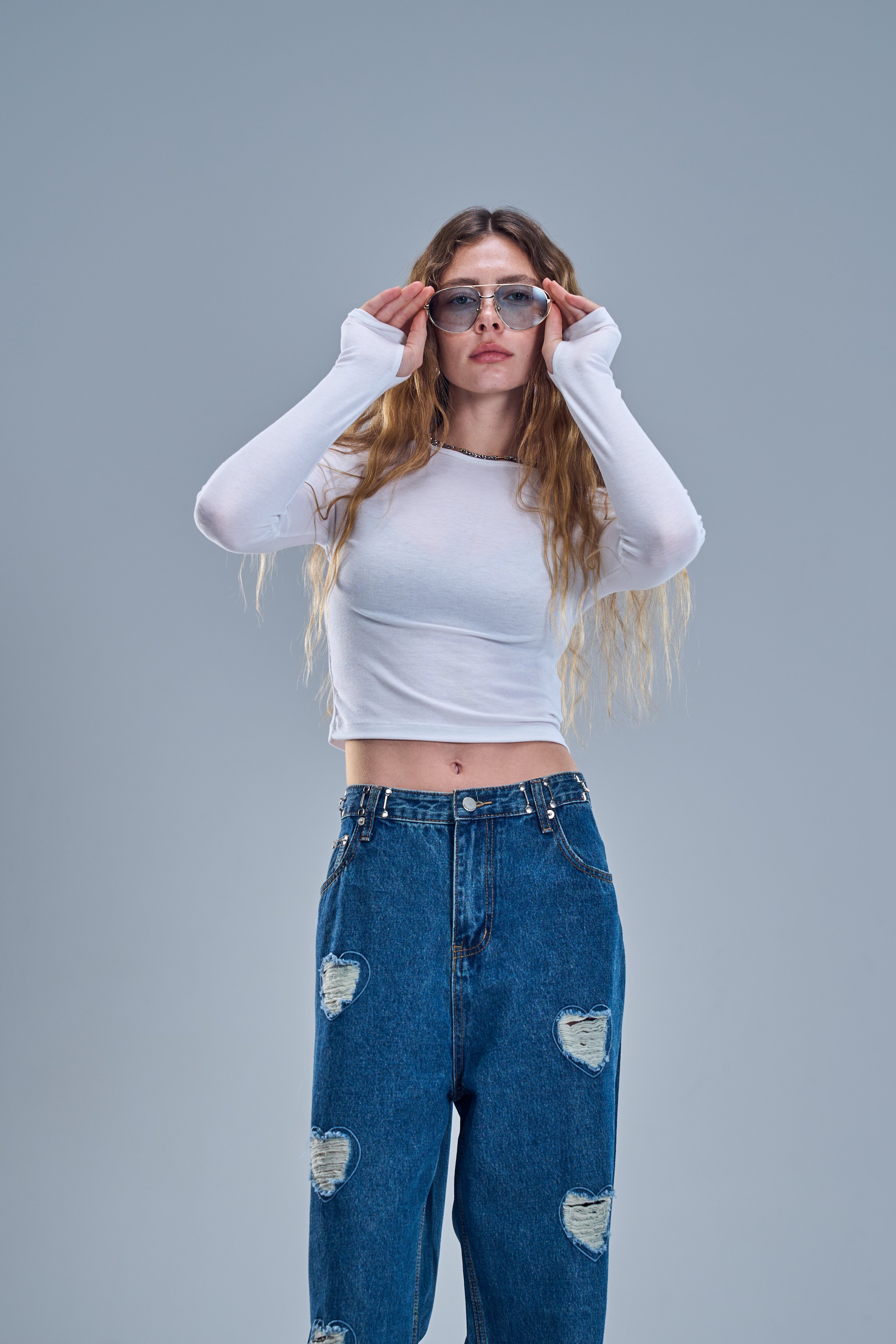 מכנס ג׳ינס מיליה כחול