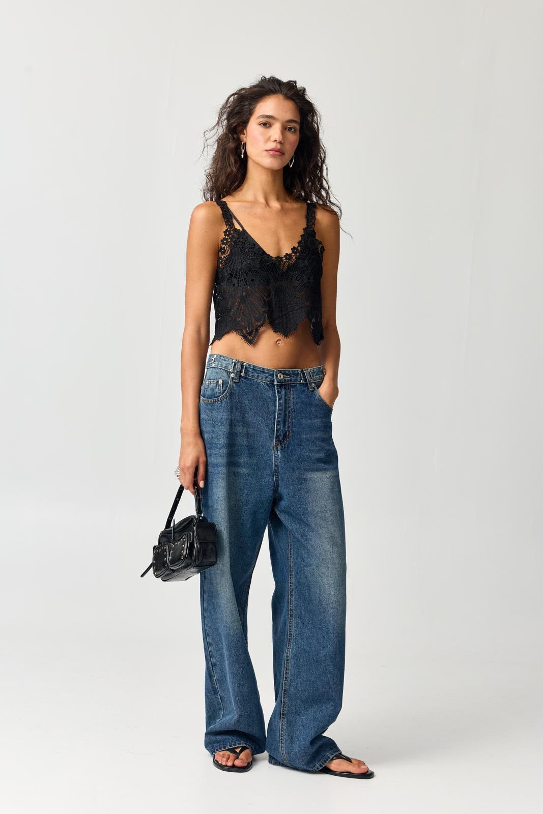 מכנס ג׳ינס לואי כחול כהה