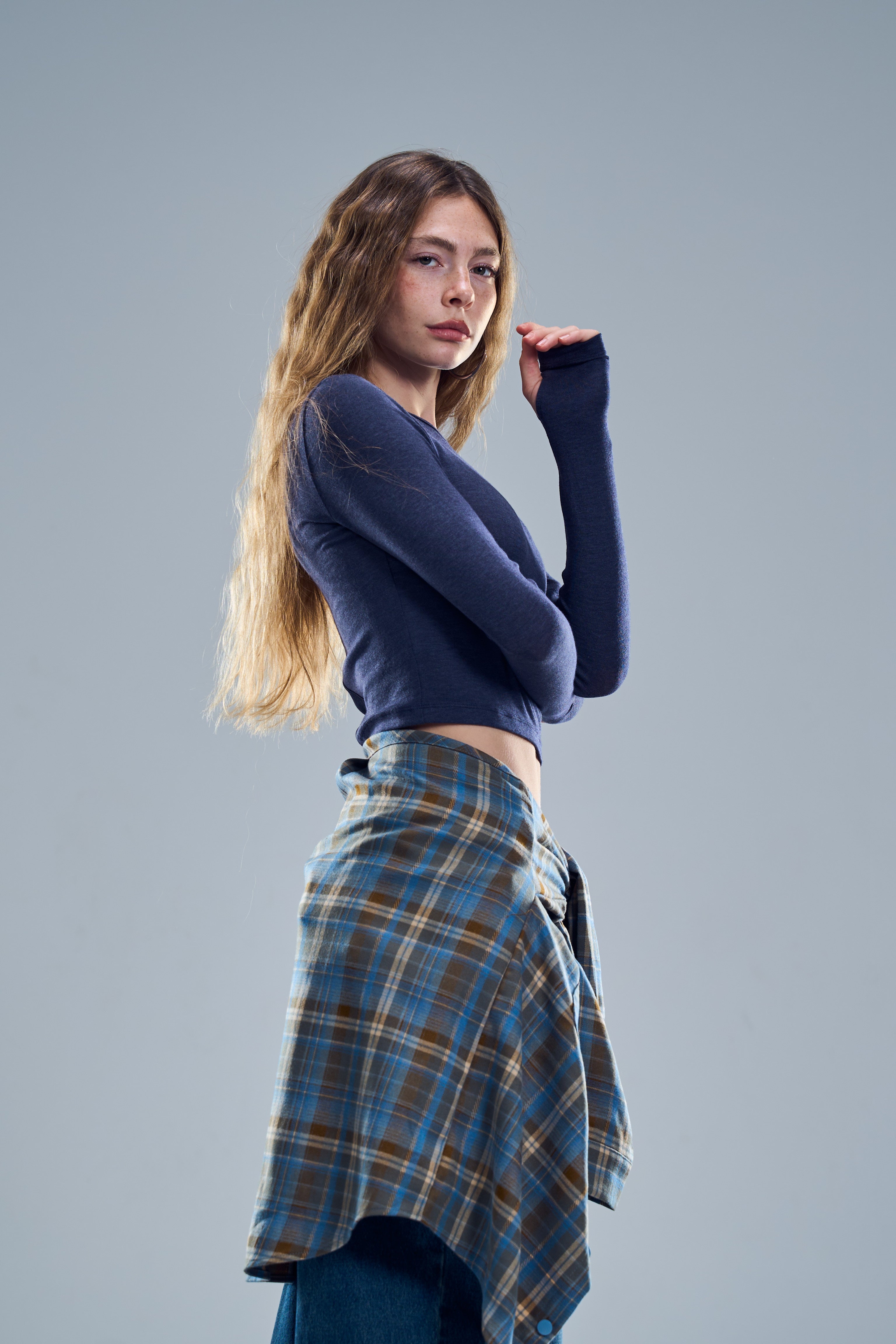 חולצת מייגן כחול