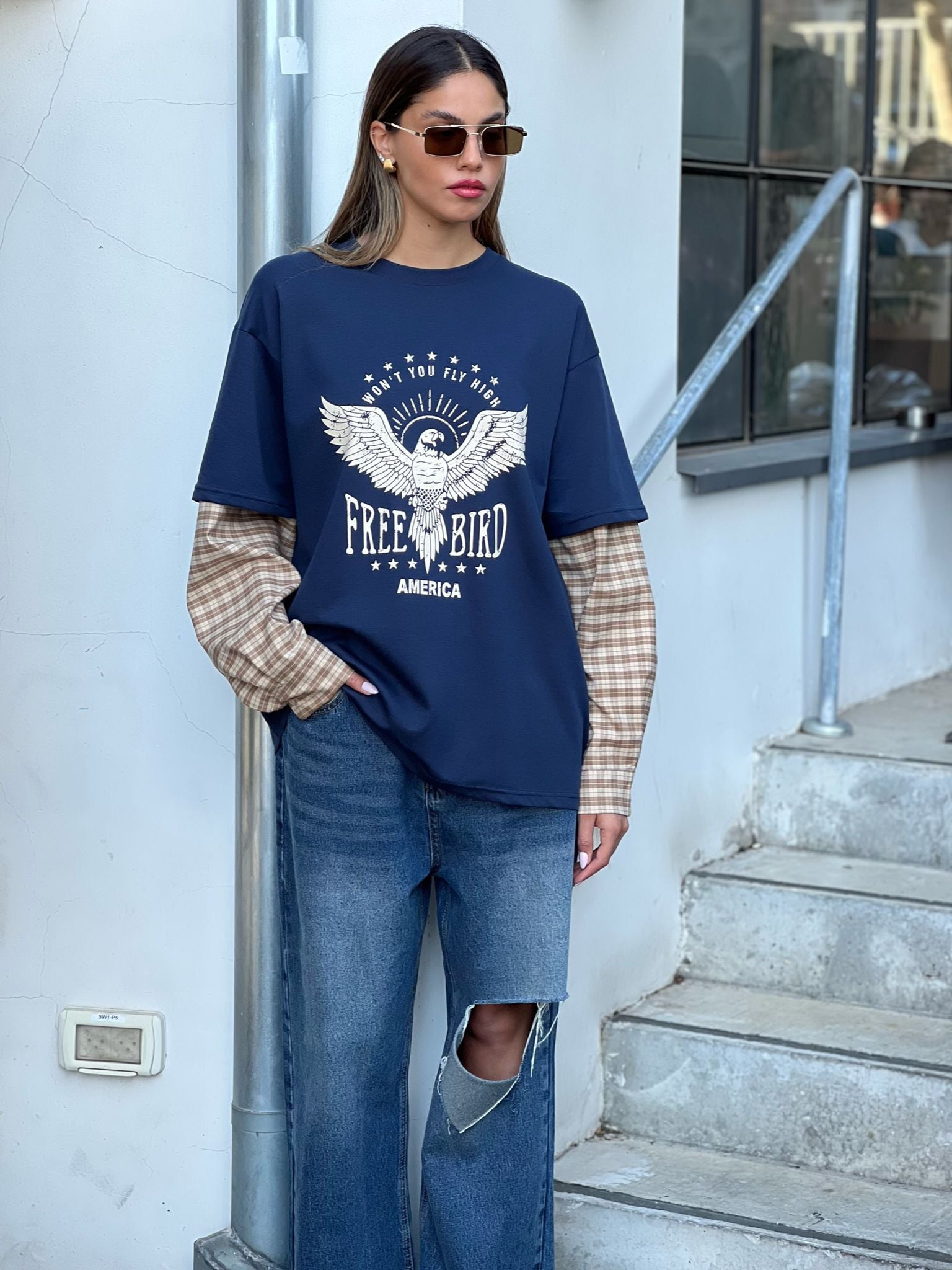 חולצת מירלי כחול