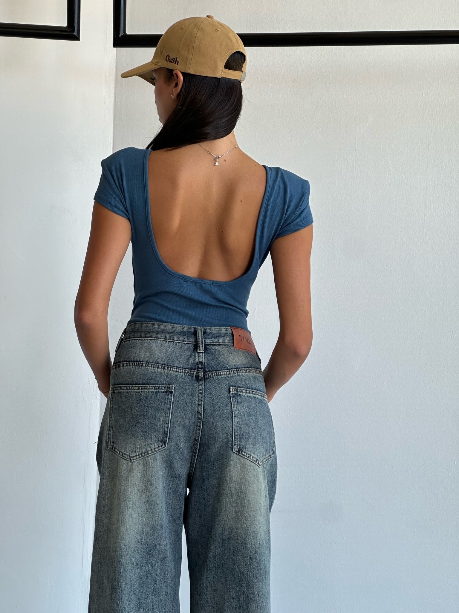 Elia bodysuit blue jeans