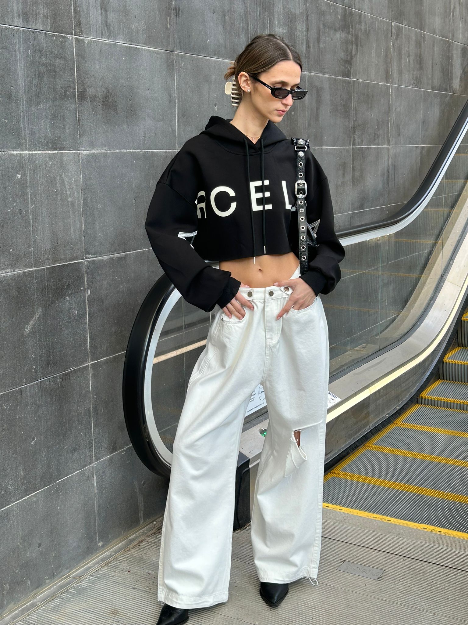 Miley white jeans