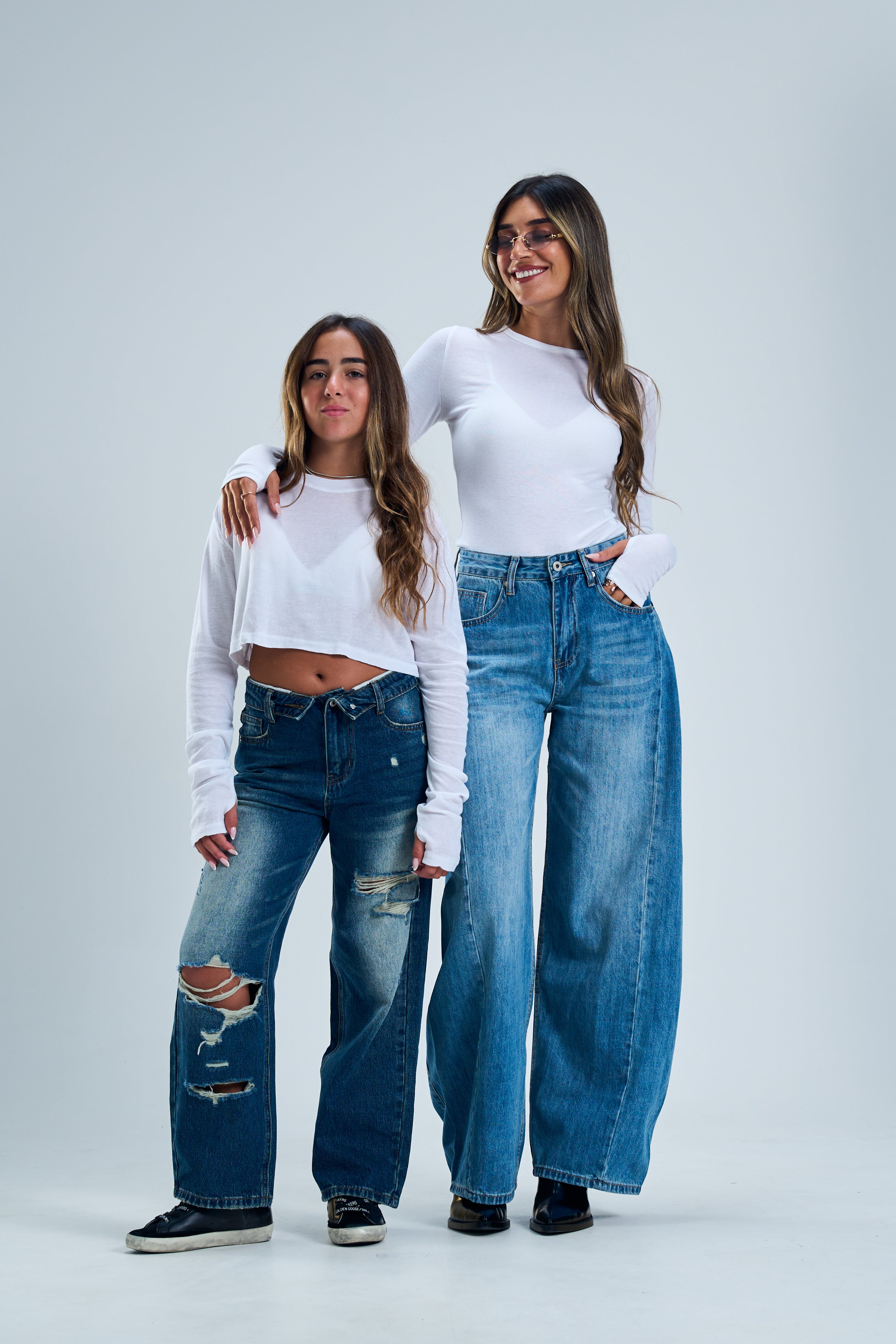 מכנס ג׳ינס שליו כהה