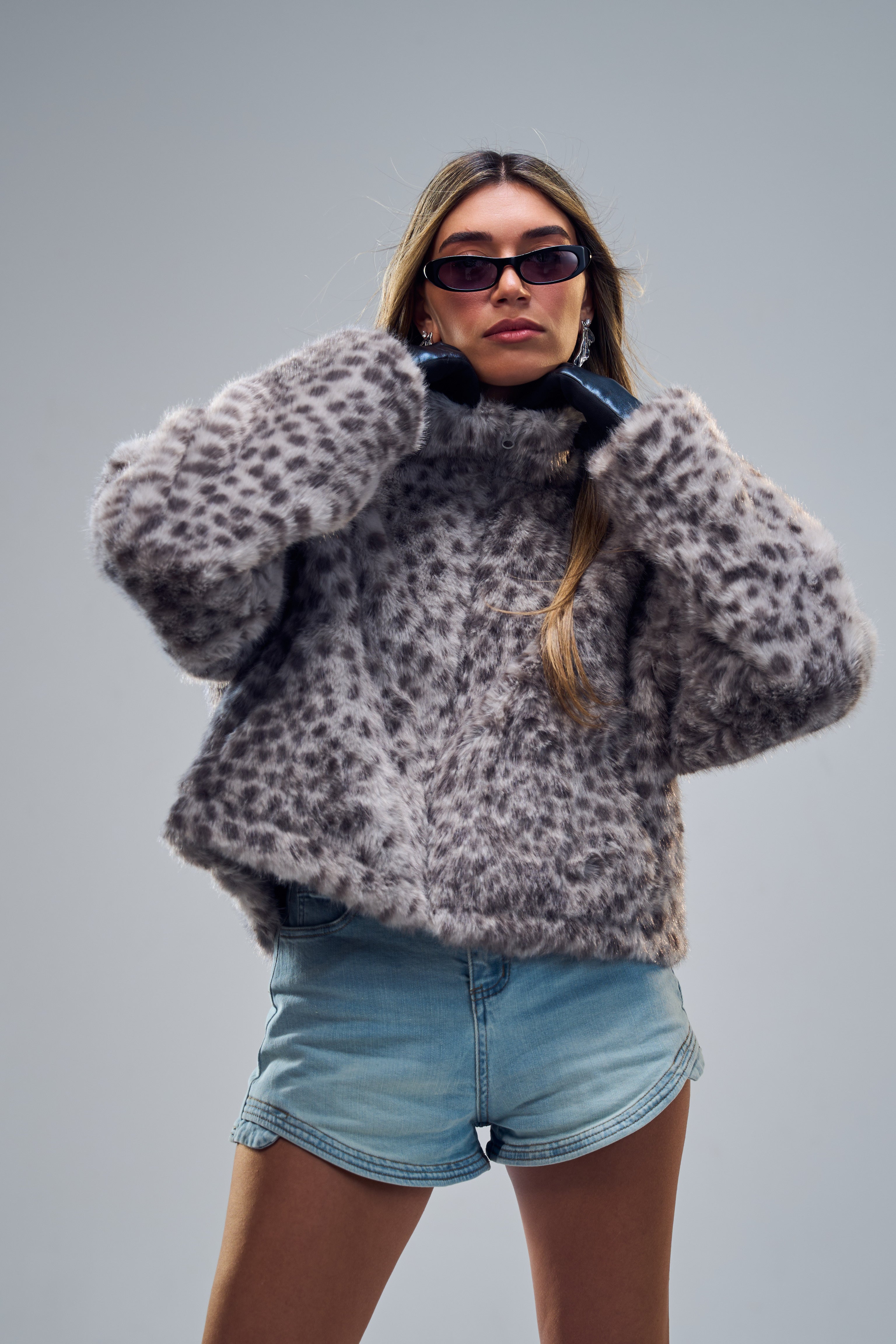 מעיל ברוק אפור