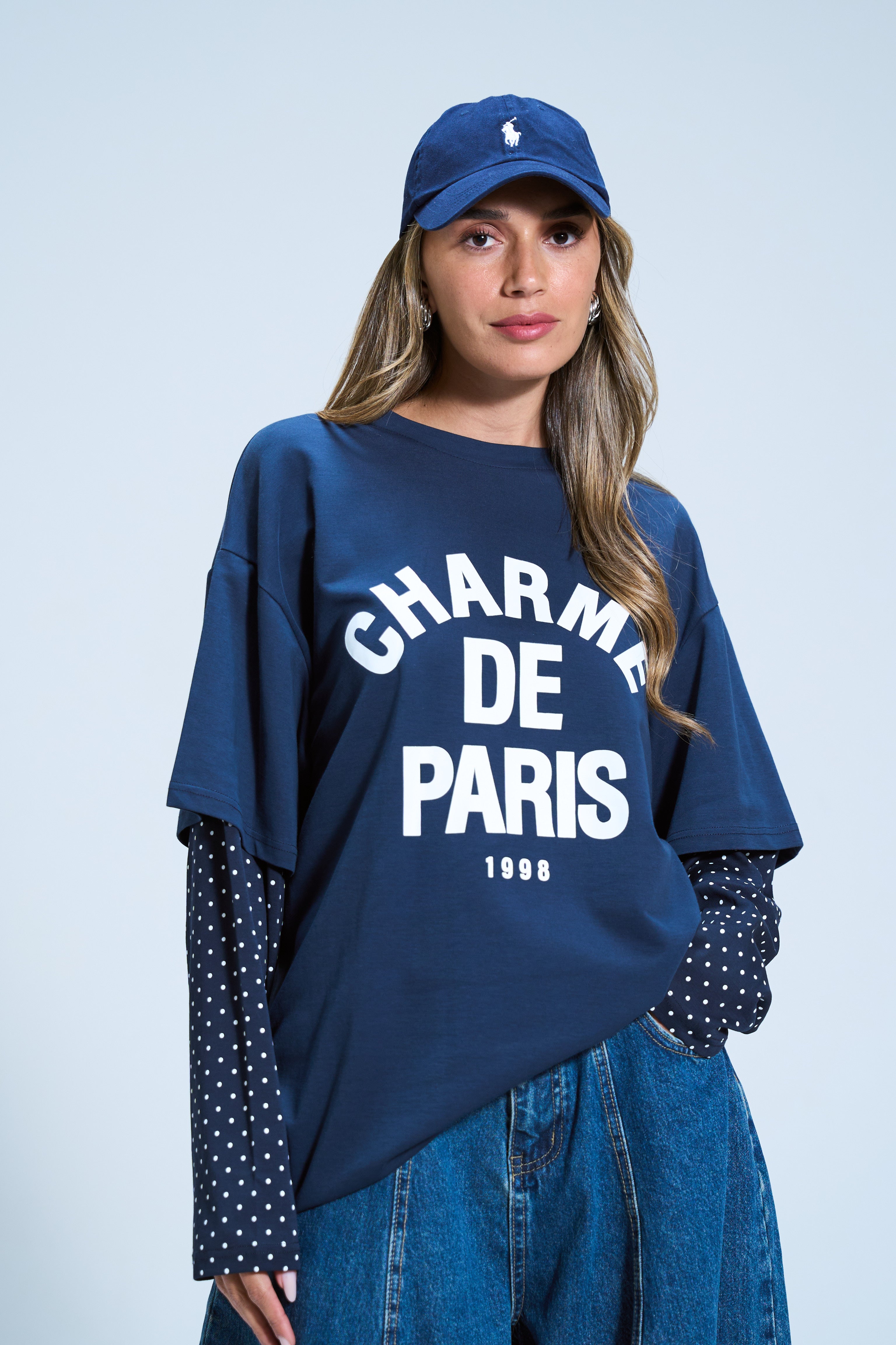 חולצת שחר כחול