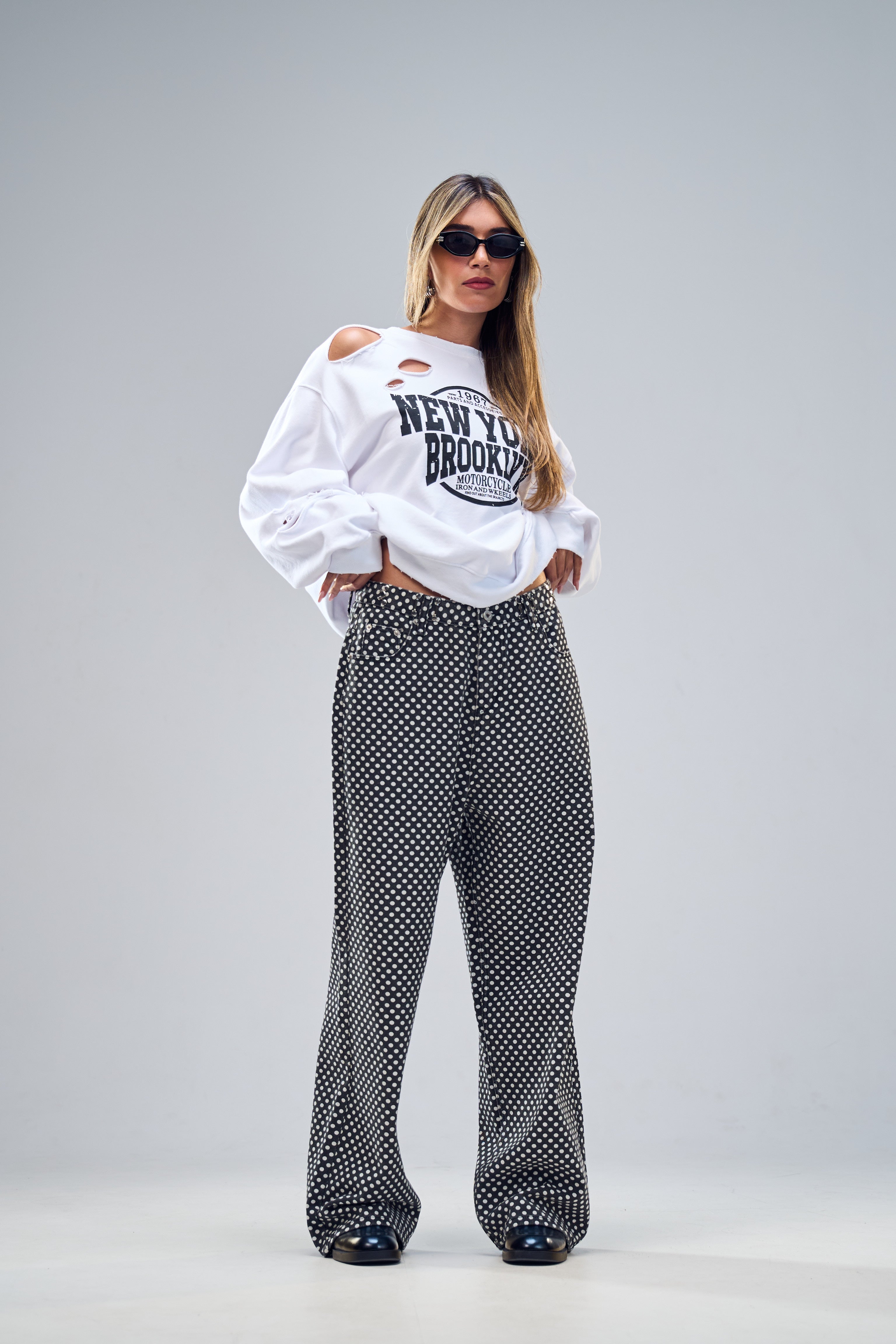 מכנס ג׳ינס אוניל אפור