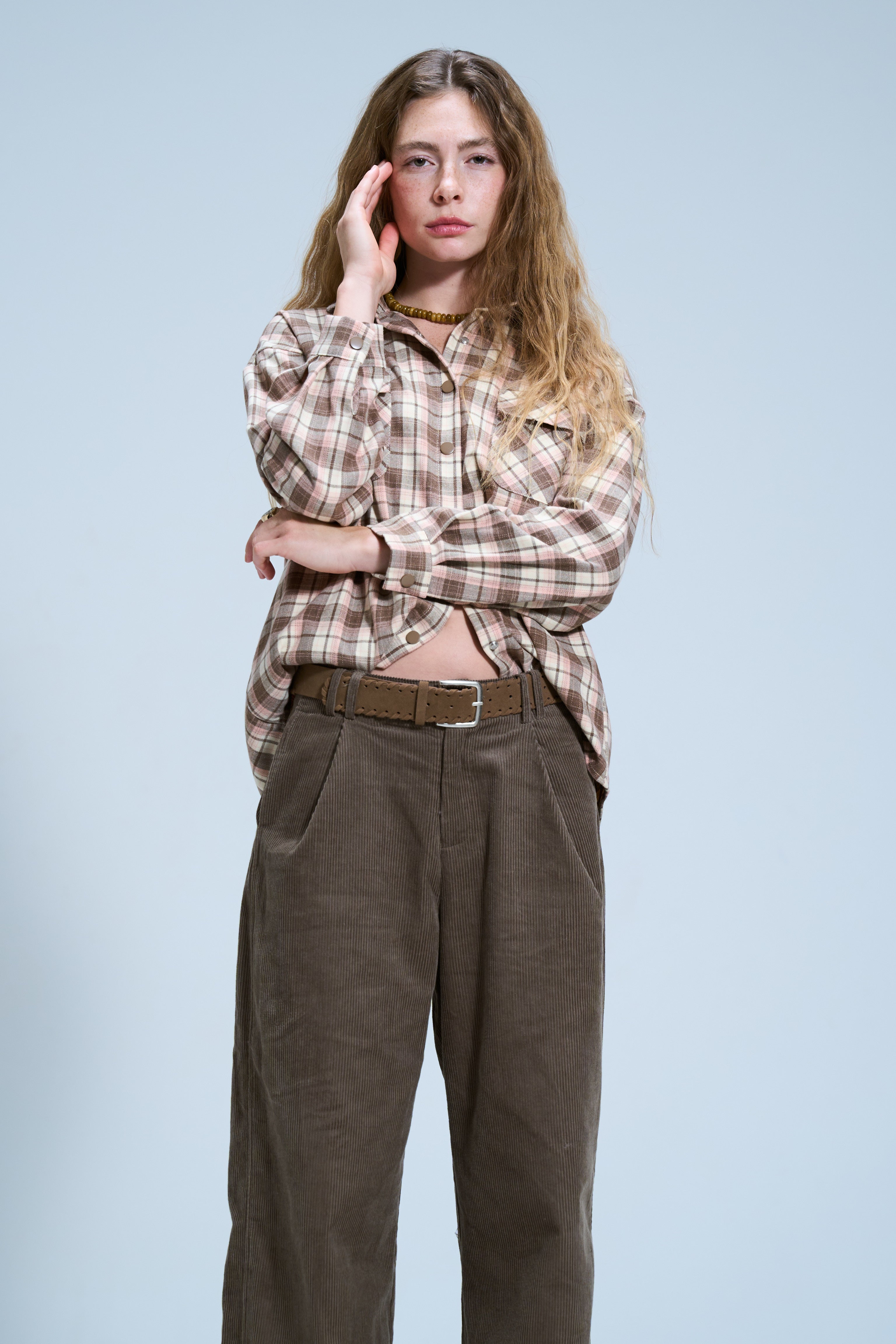 מכנס ליאו קורדרוי זית