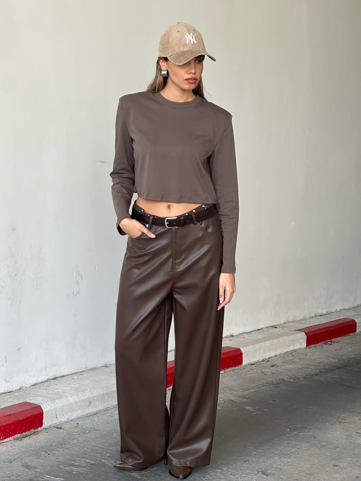 Mason faux leather pants