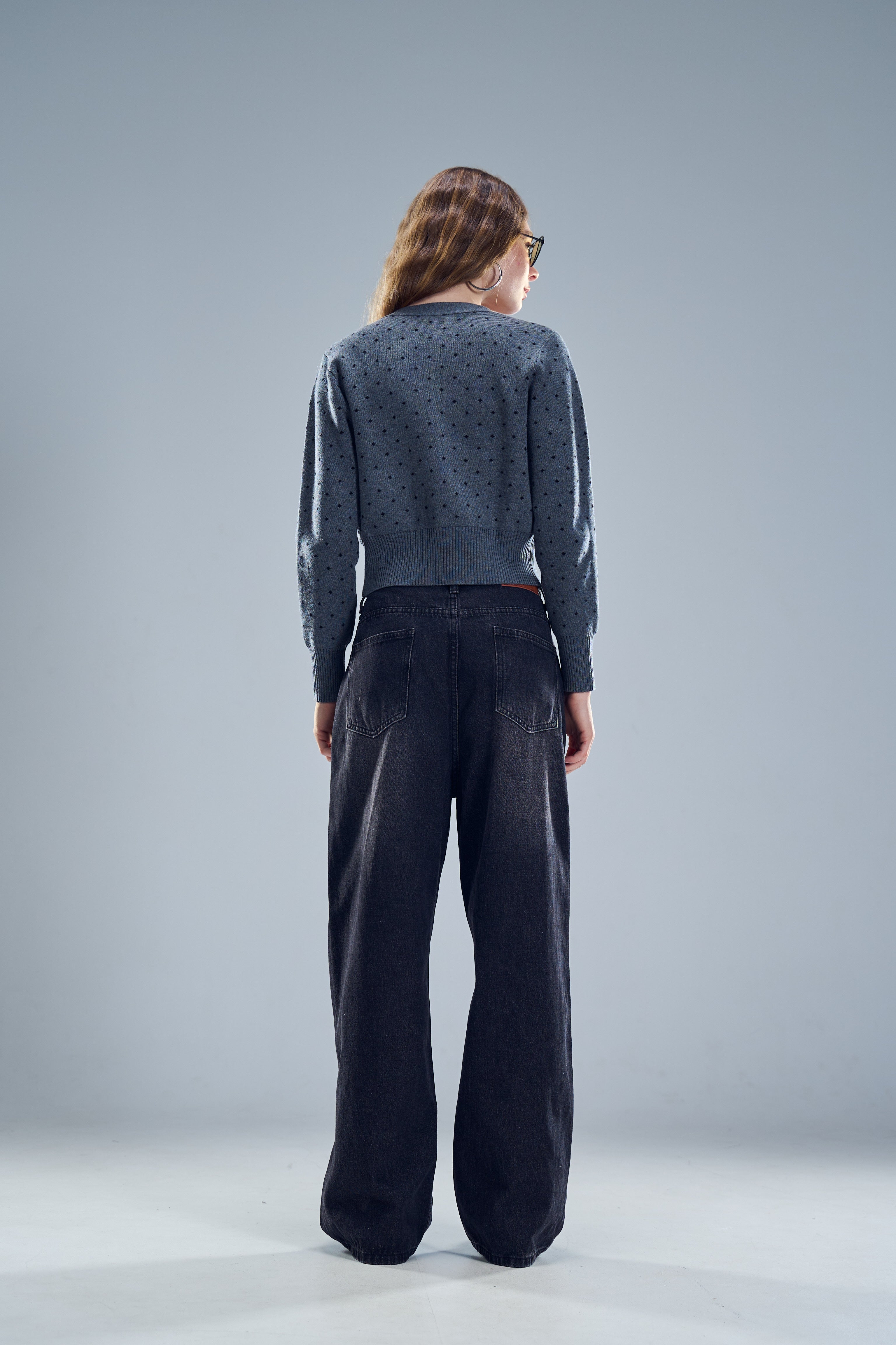 סריג ניקי אפור