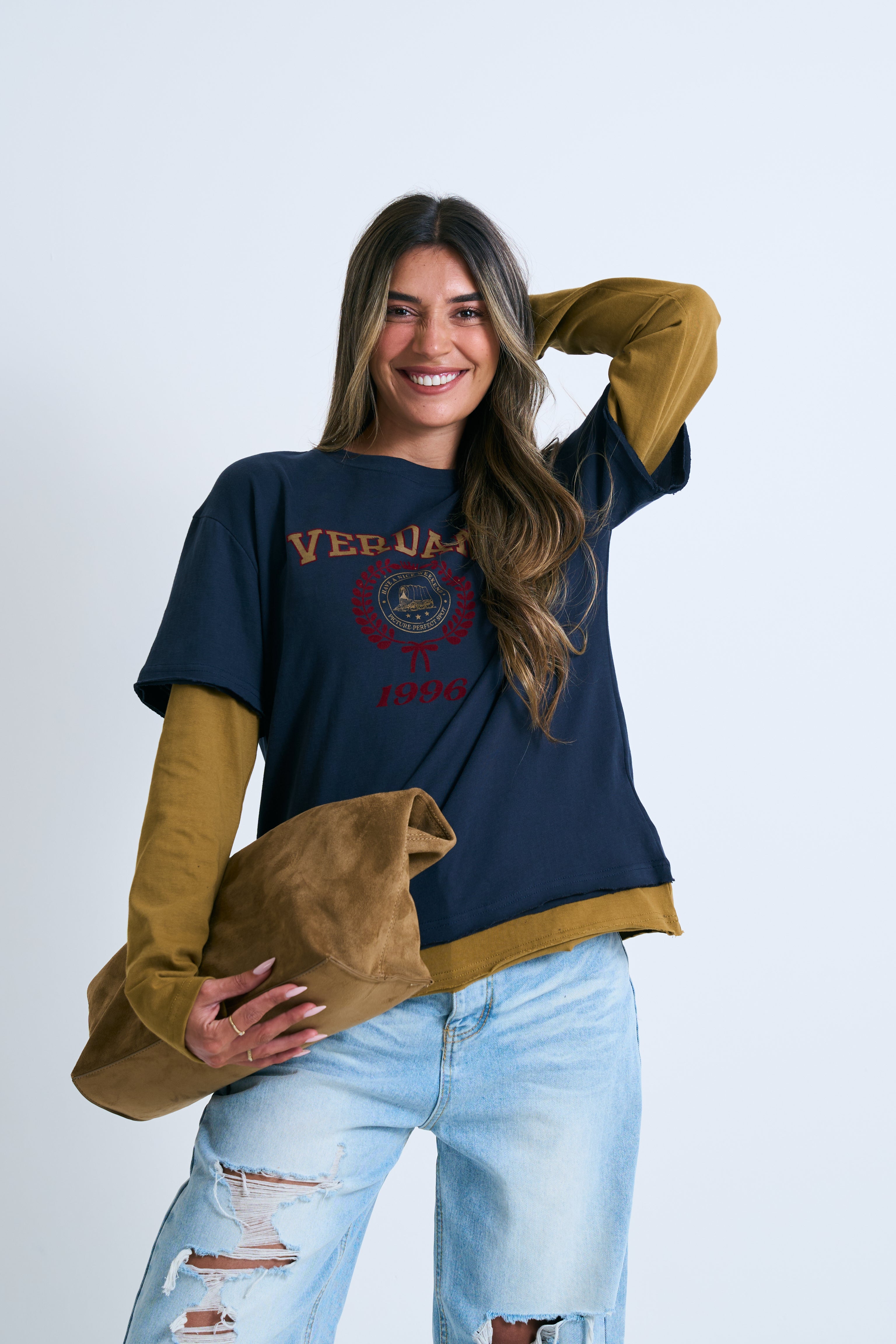 חולצת דור כחול