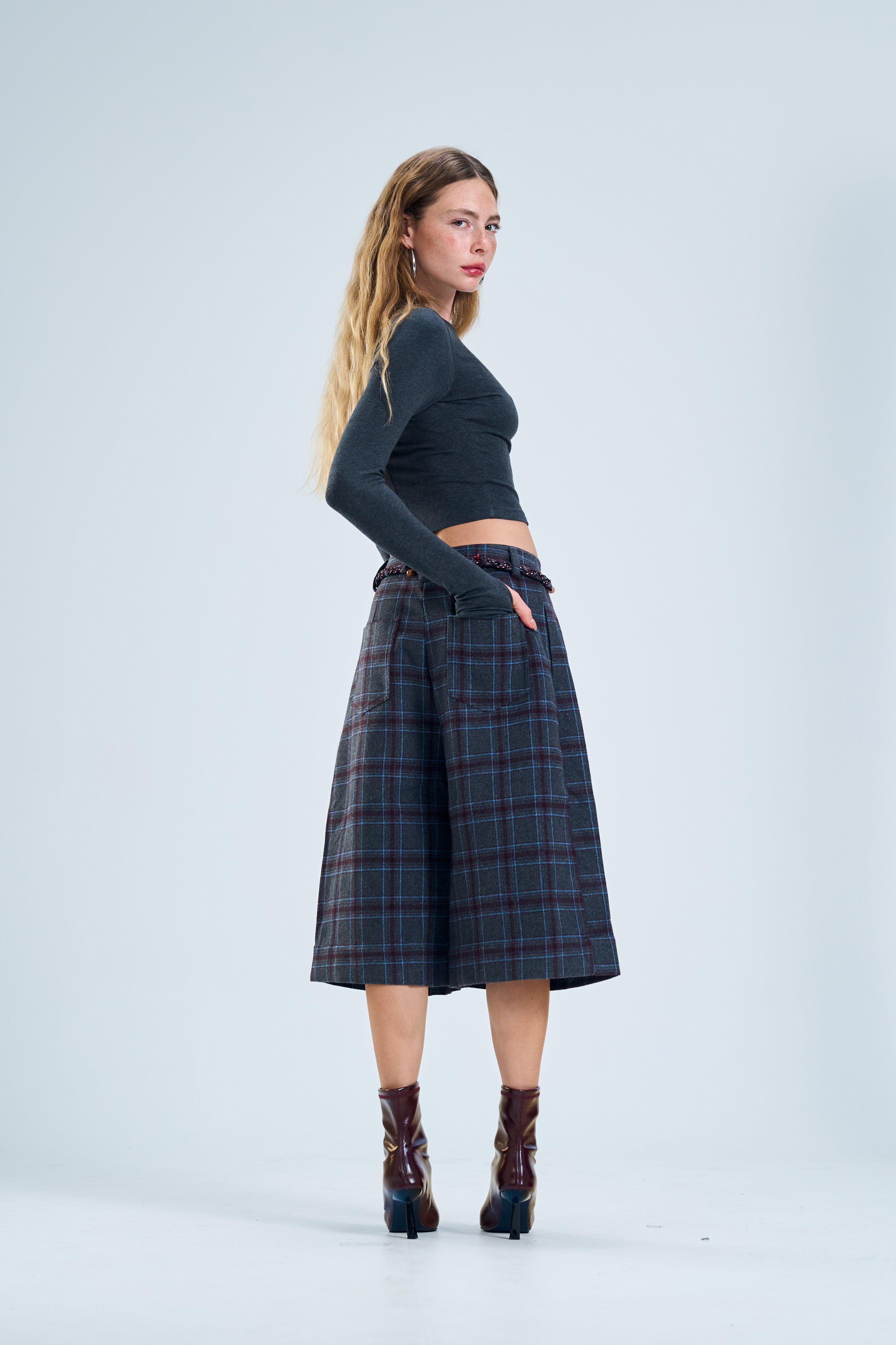 מכנס קאיין אפור