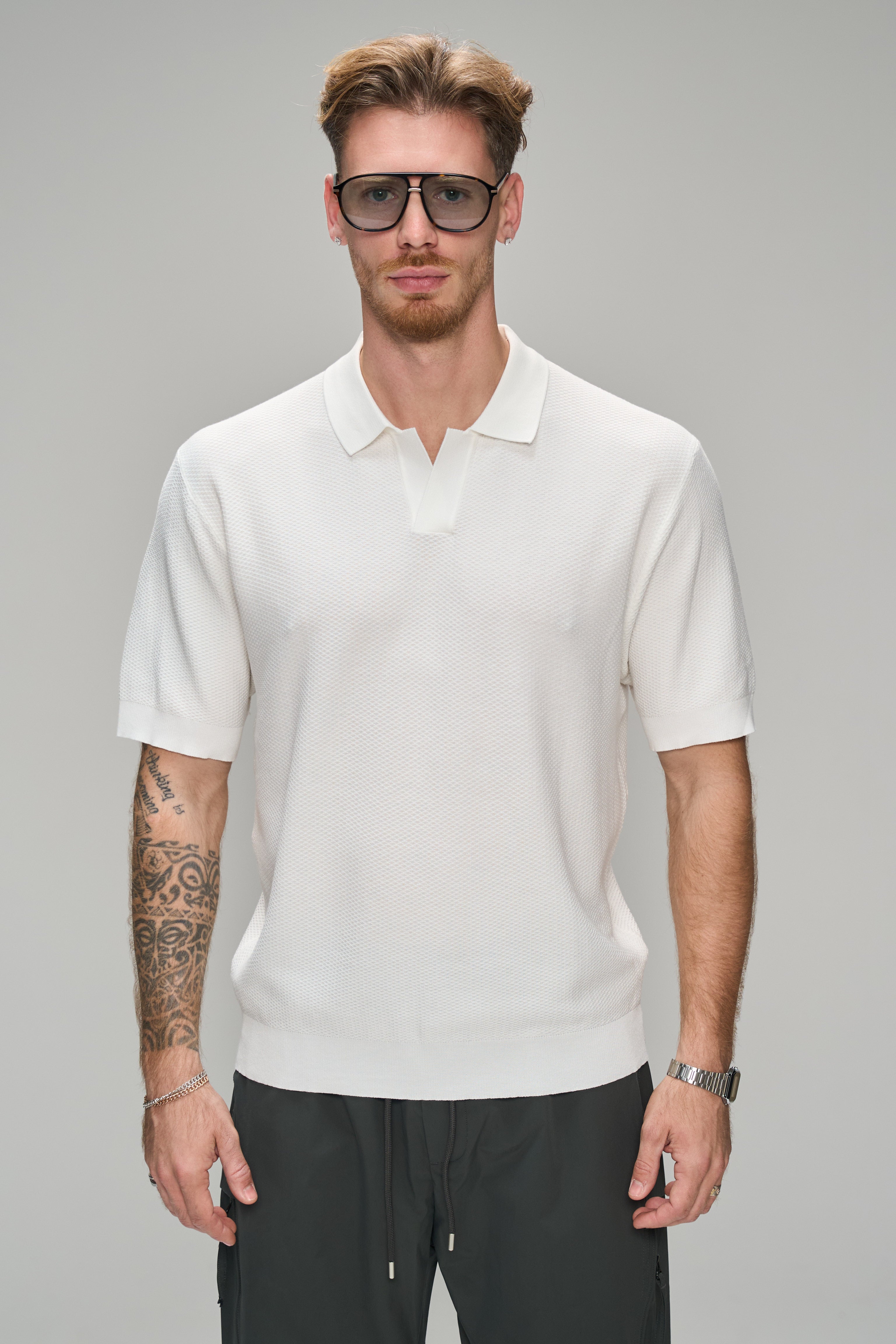 חולצת פול לבן