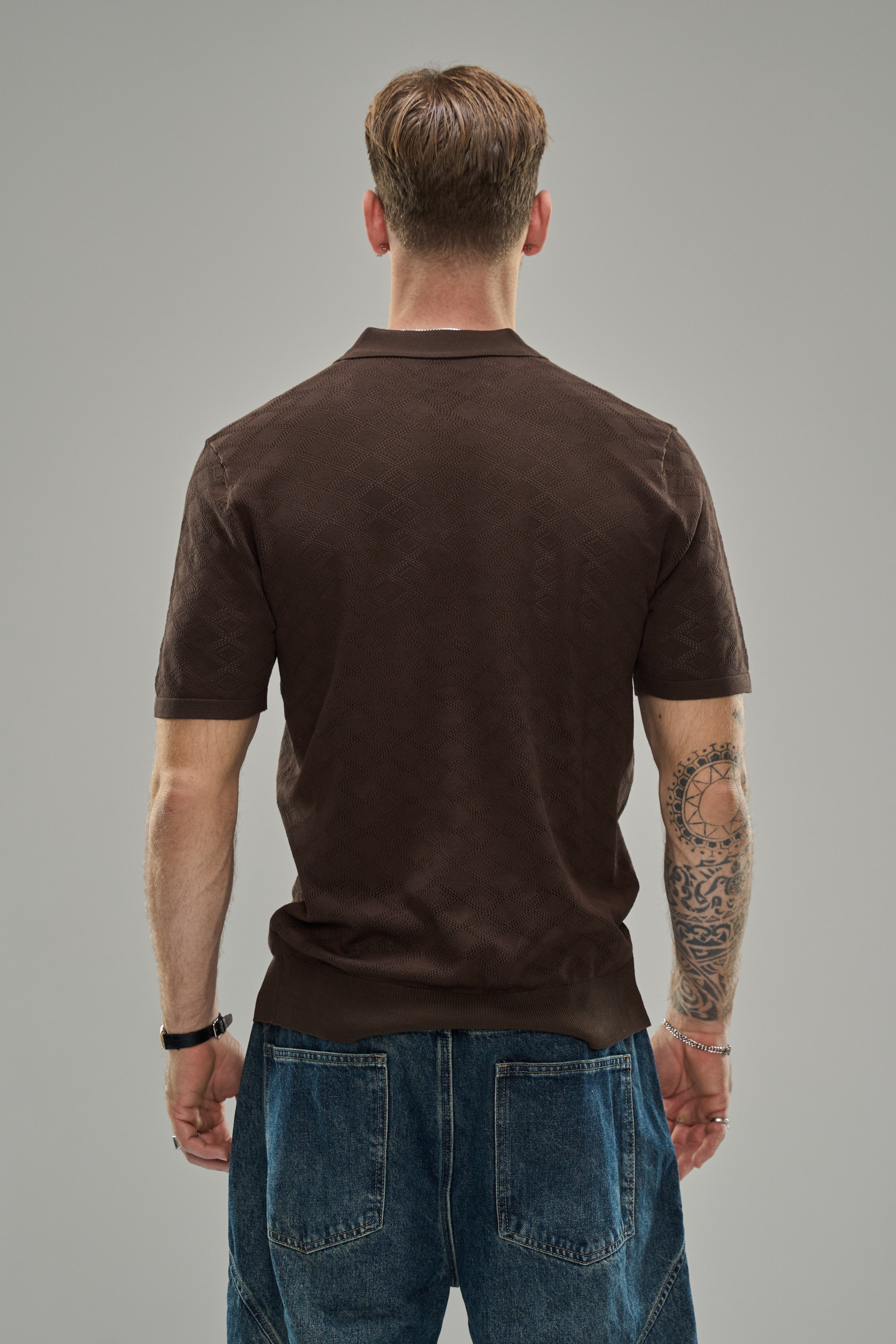 חולצת דומיניק חום