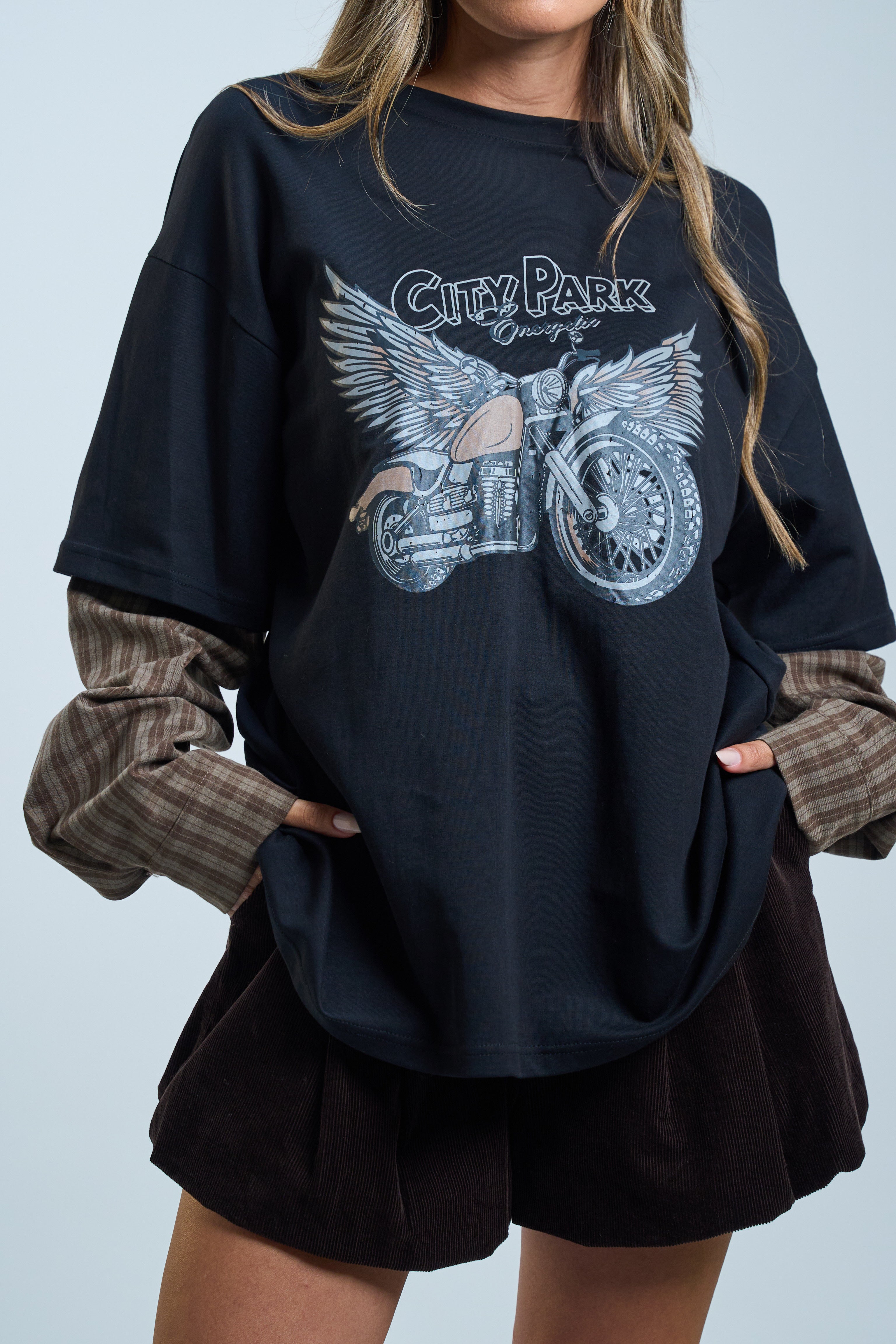 חולצת אליסיה שחור