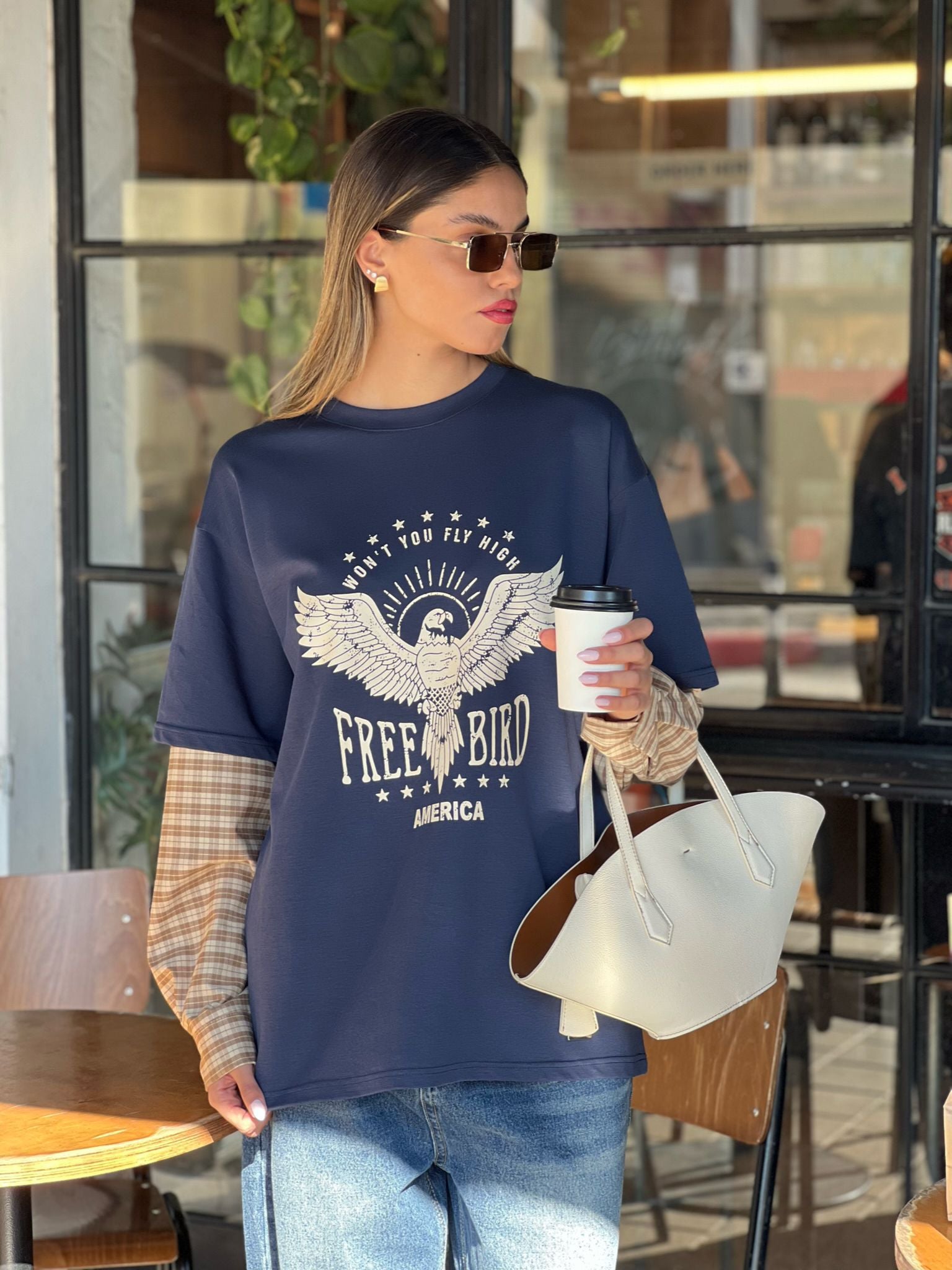 חולצת מירלי כחול