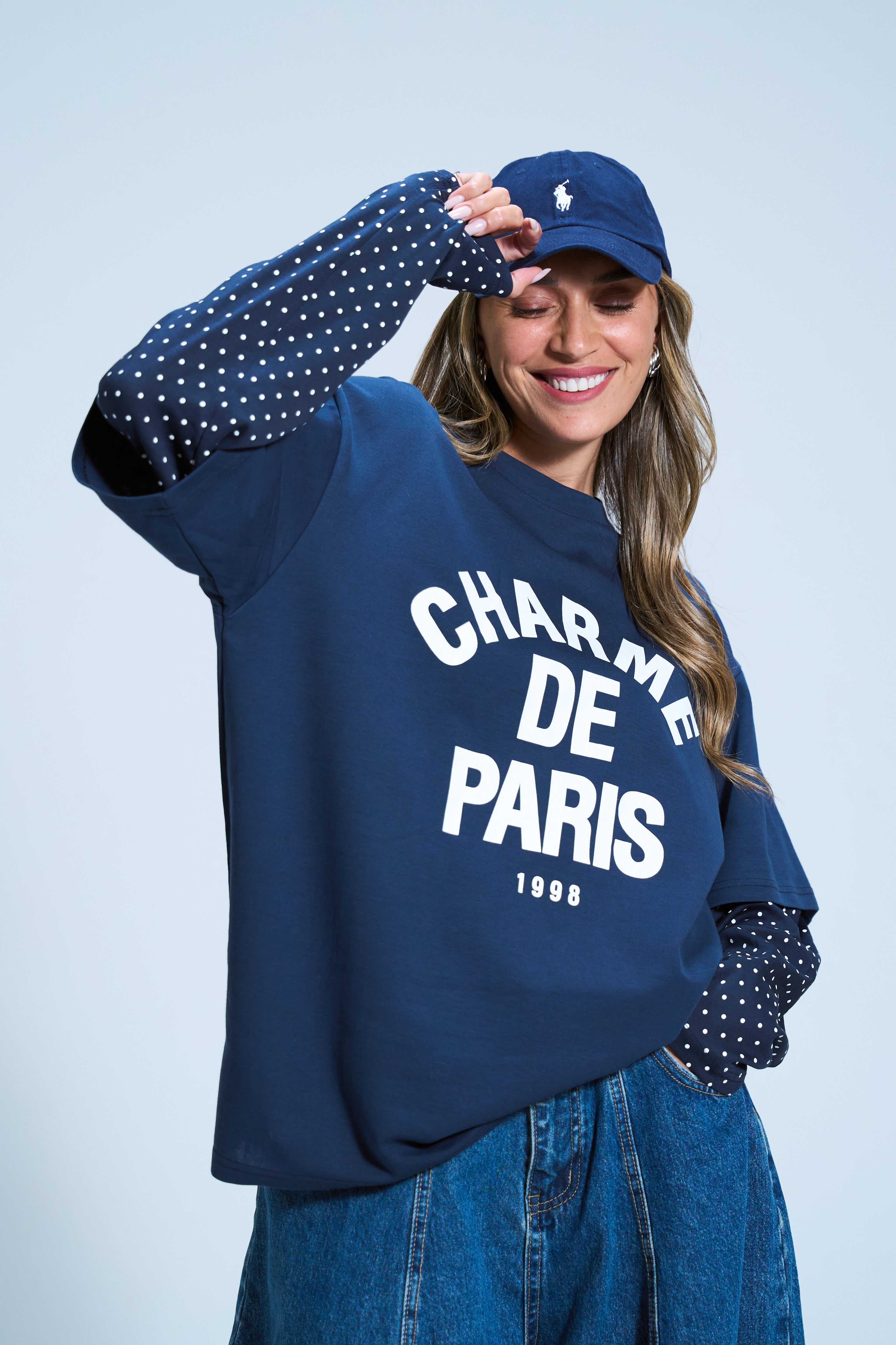 חולצת שחר כחול