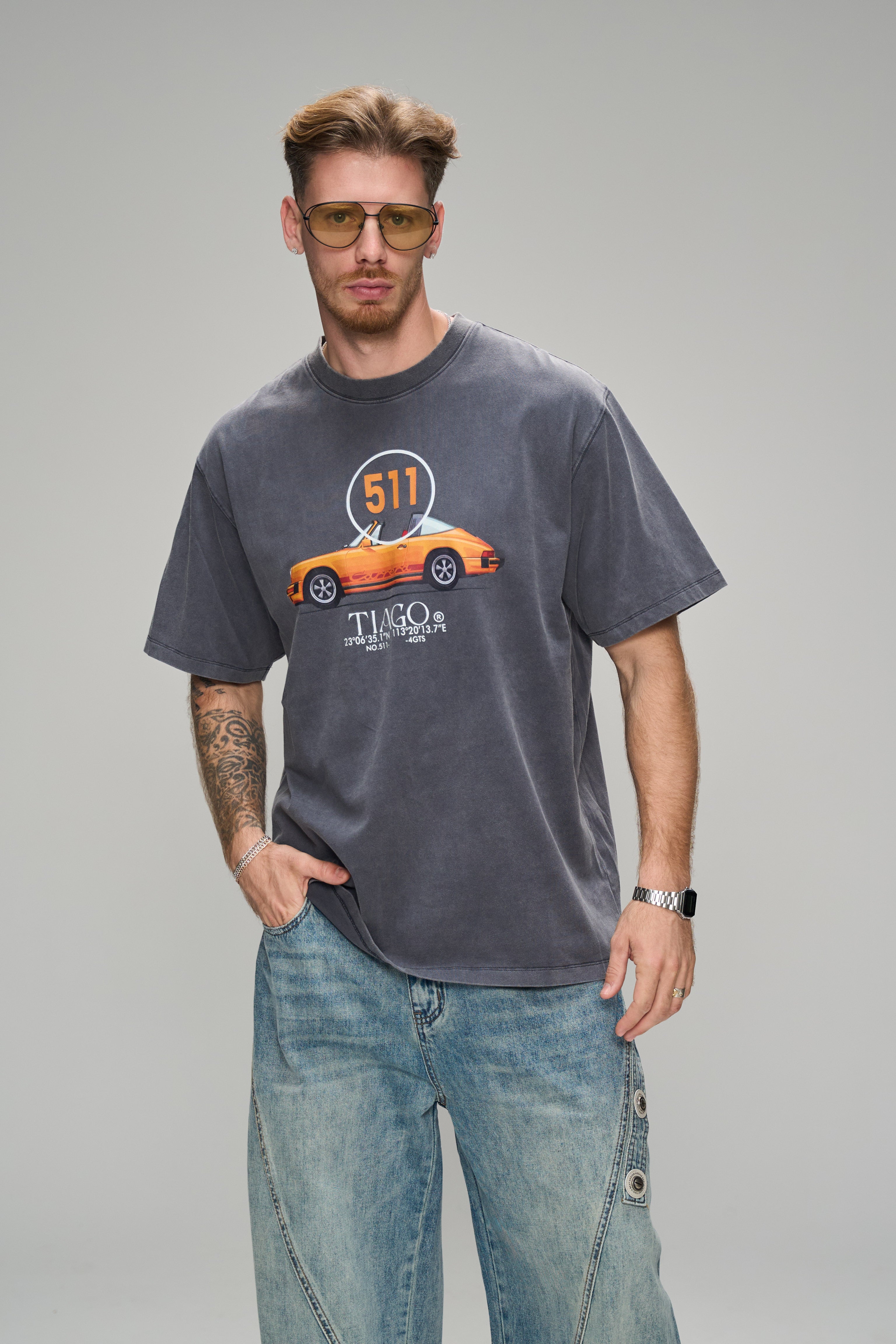 חולצת קווין אפור