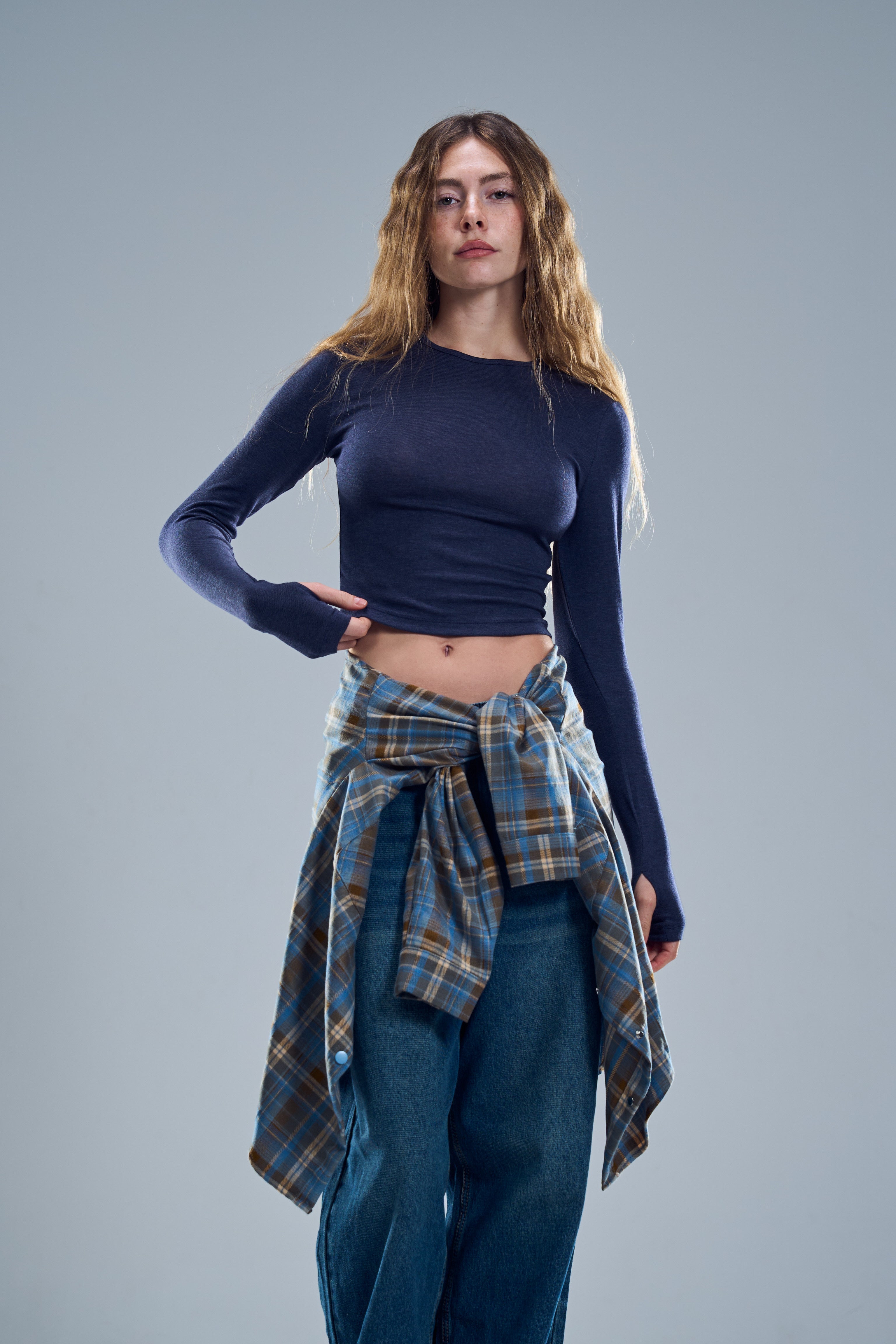 חולצת מייגן כחול