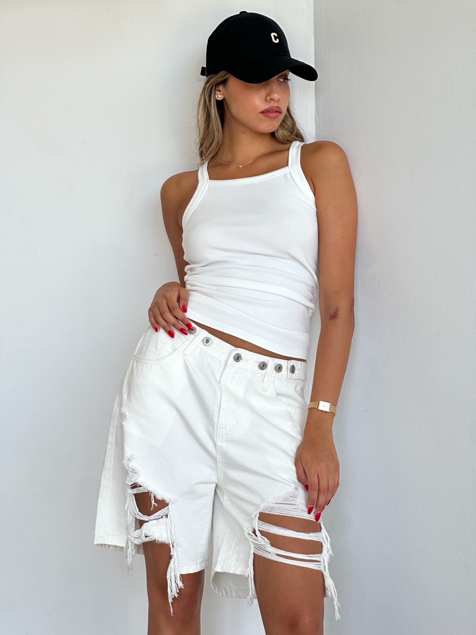 White Troy jeans