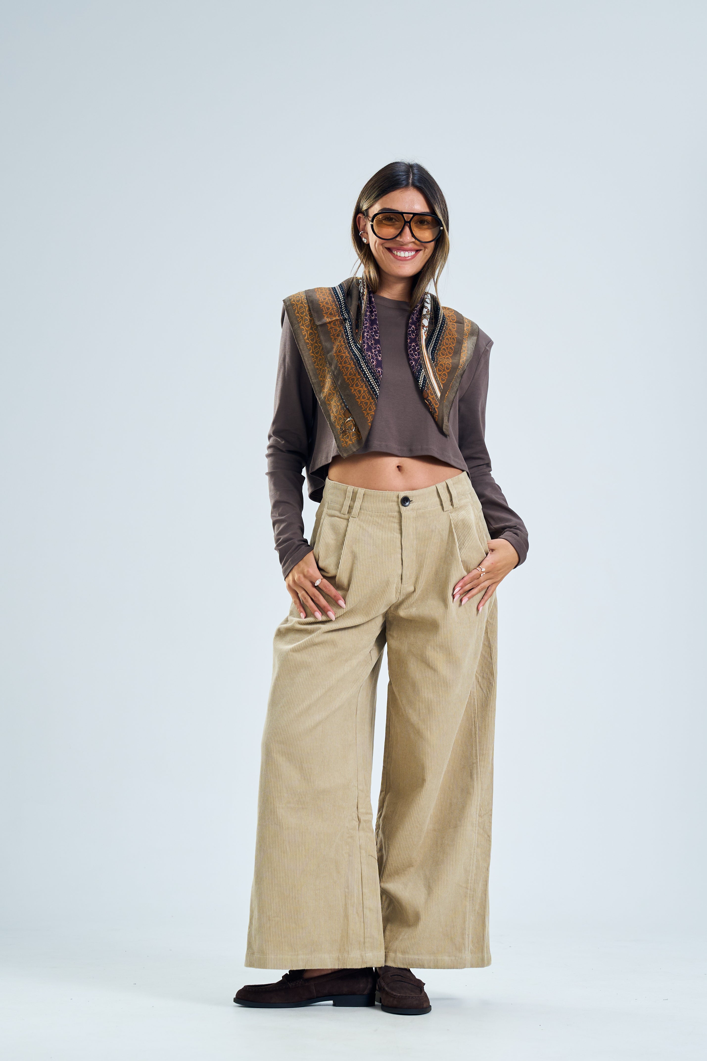 חולצת ביליה חום