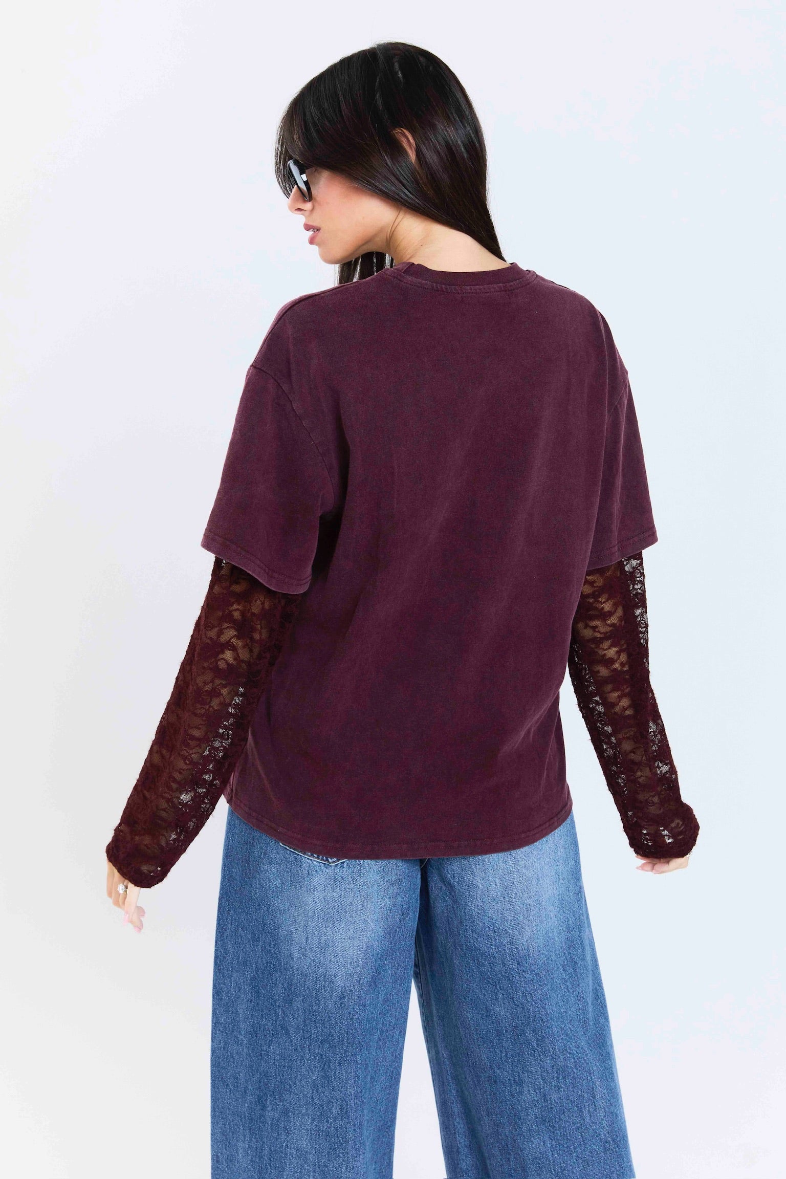 חולצת פנופי בורדו