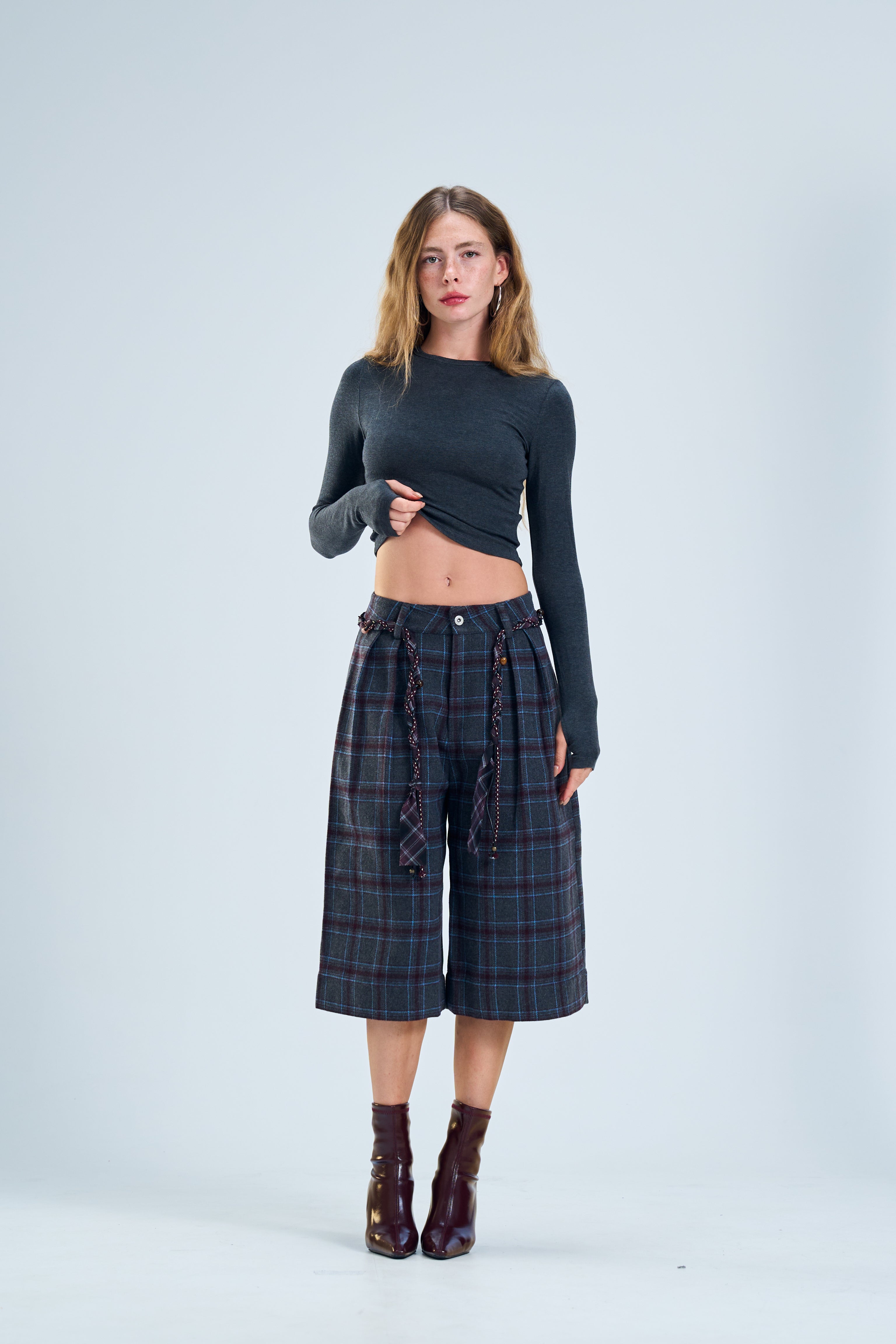 מכנס קאיין אפור