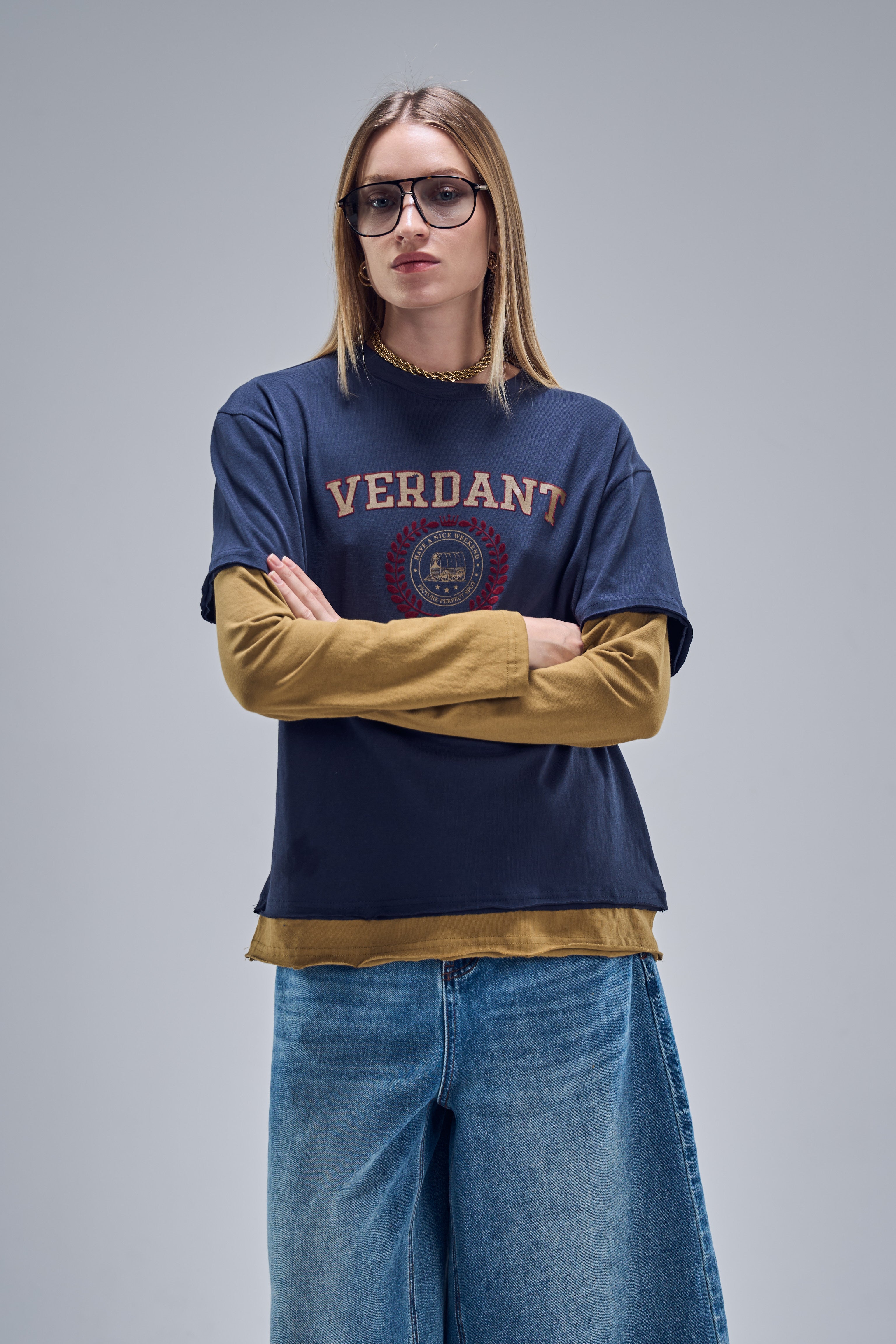 חולצת דור כחול