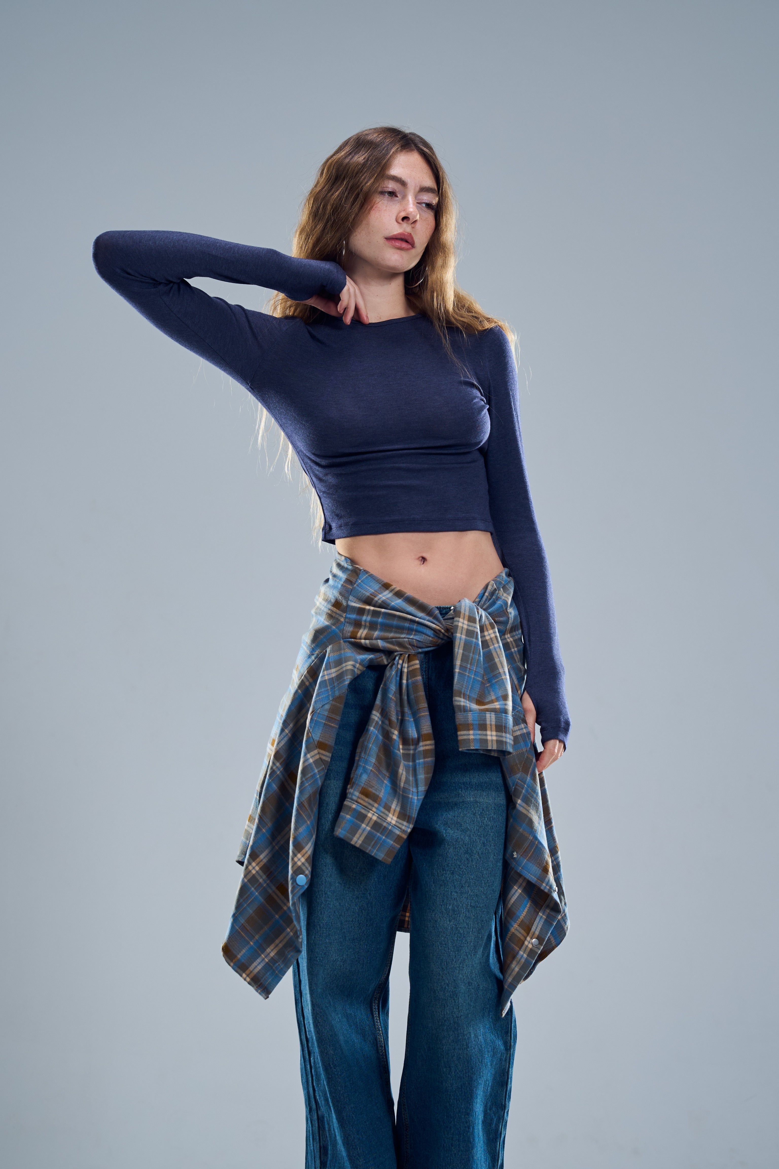 חולצת מייגן כחול