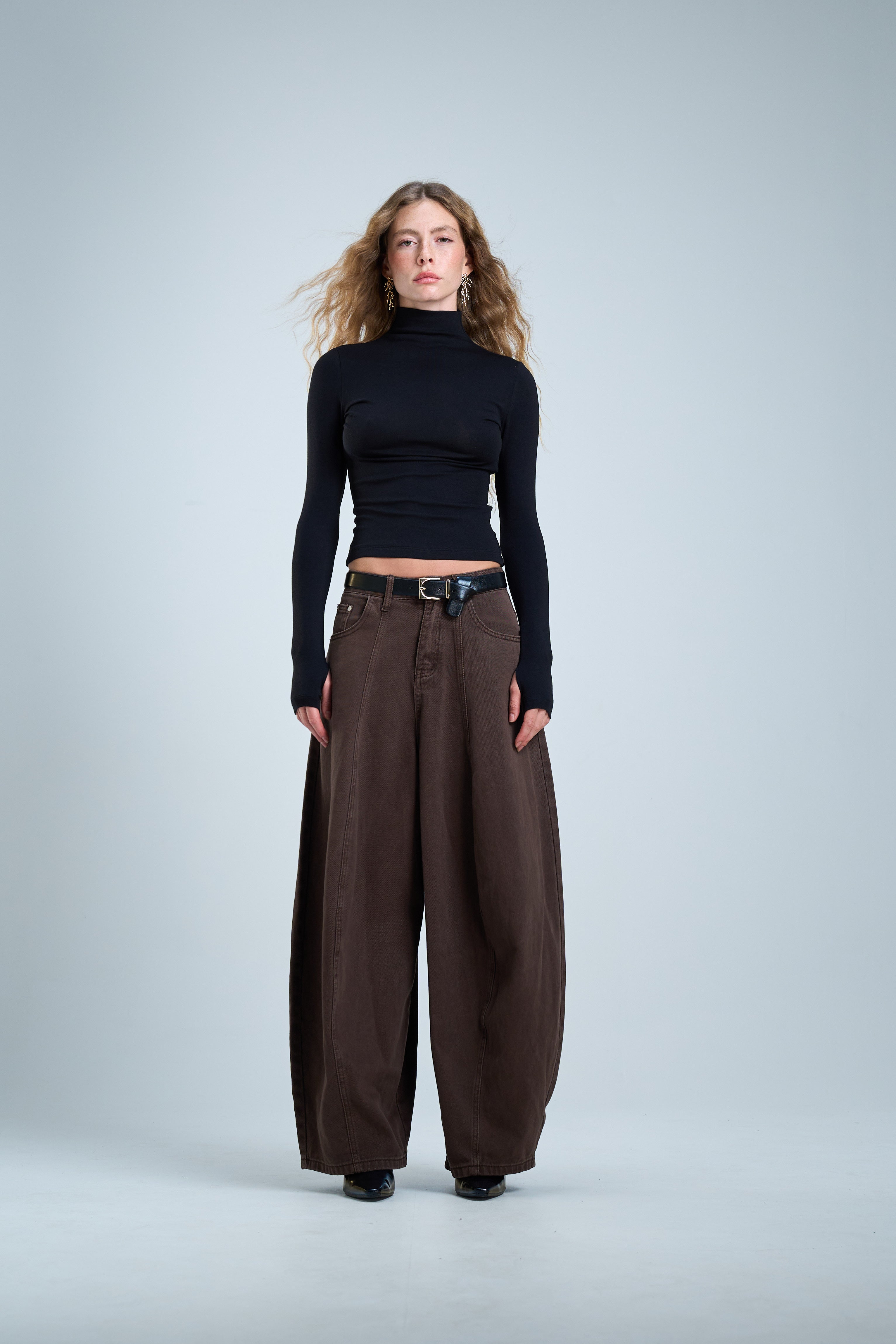 מכנס ג׳ינס נאיה חום