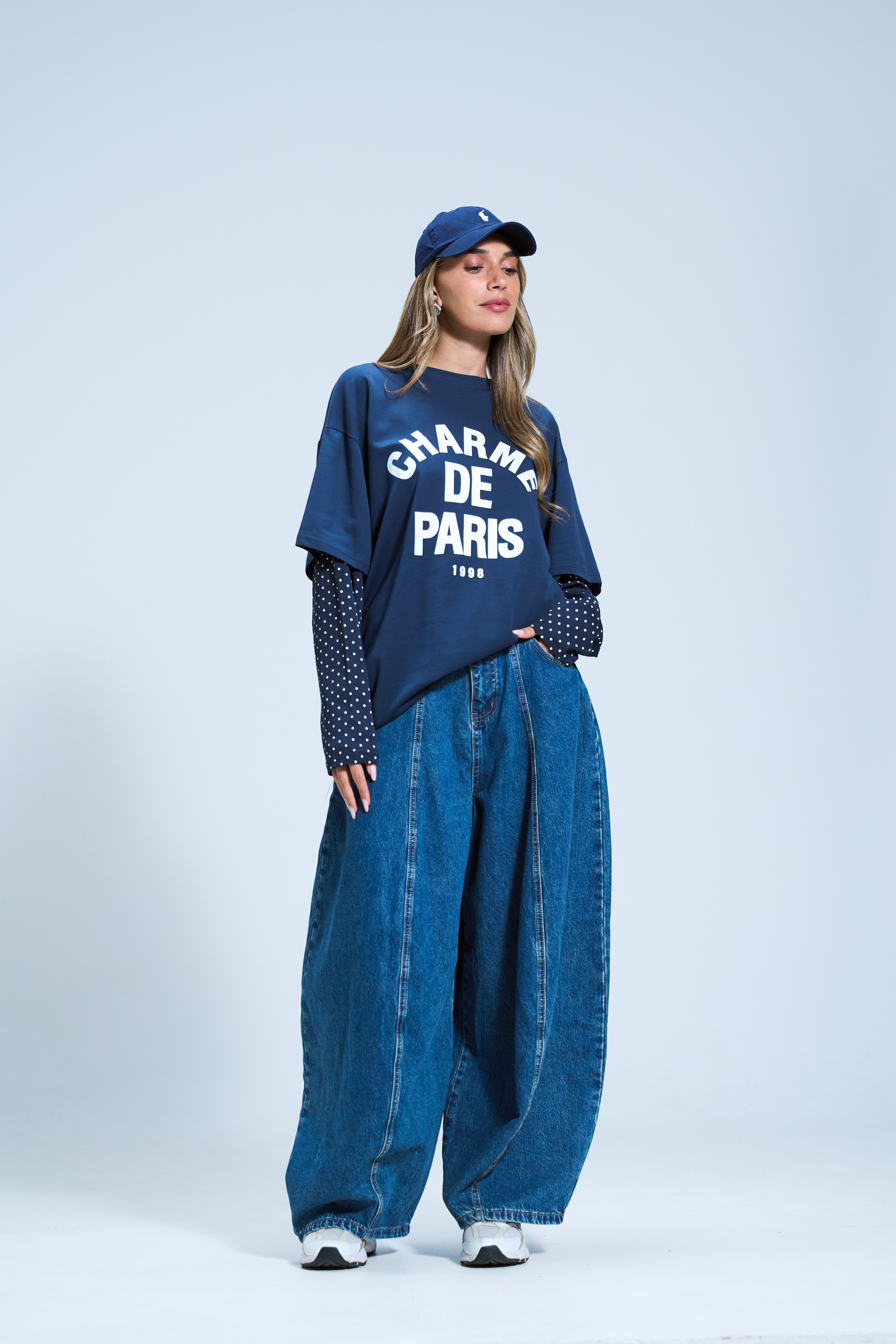 חולצת שחר כחול