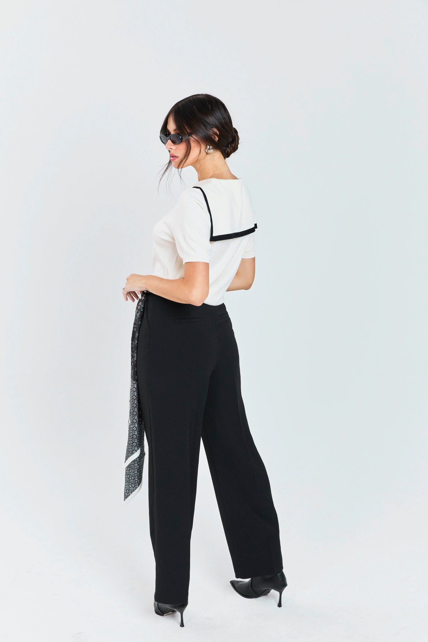 חולצת סריג אסי לבן