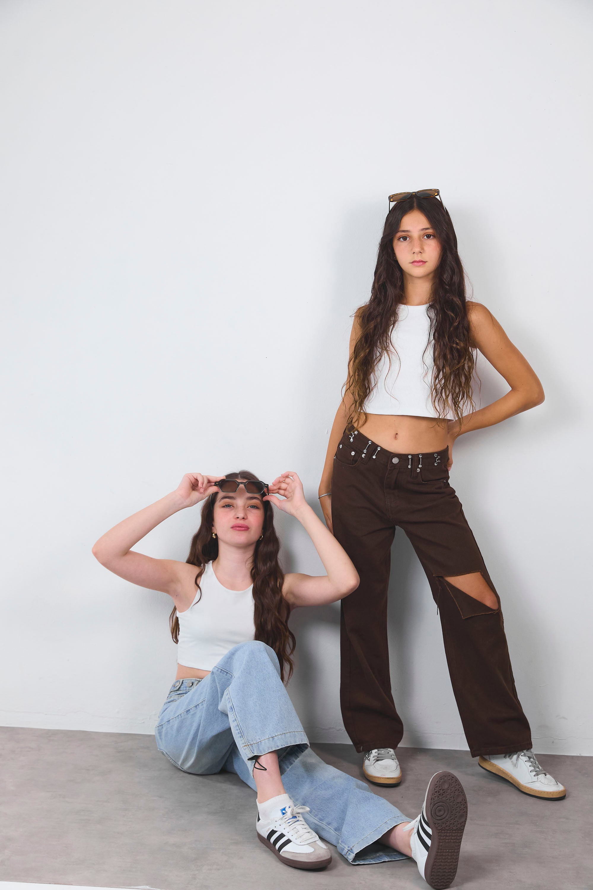 מכנס ג׳ינס מילאן חום