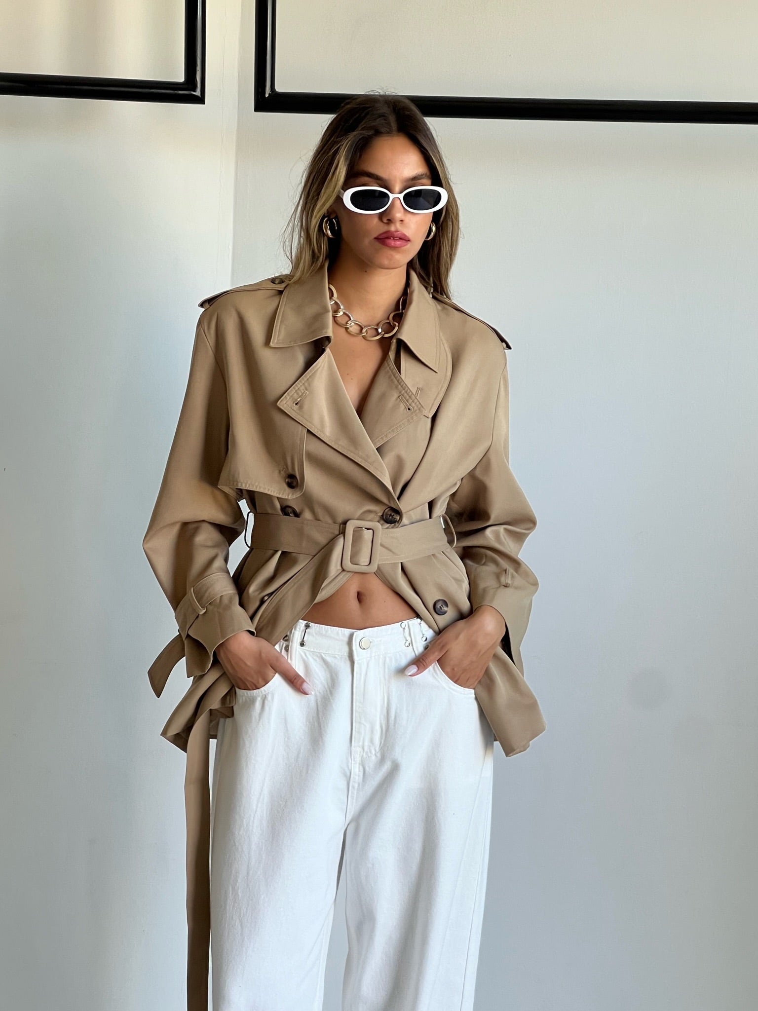 Camel quail coat