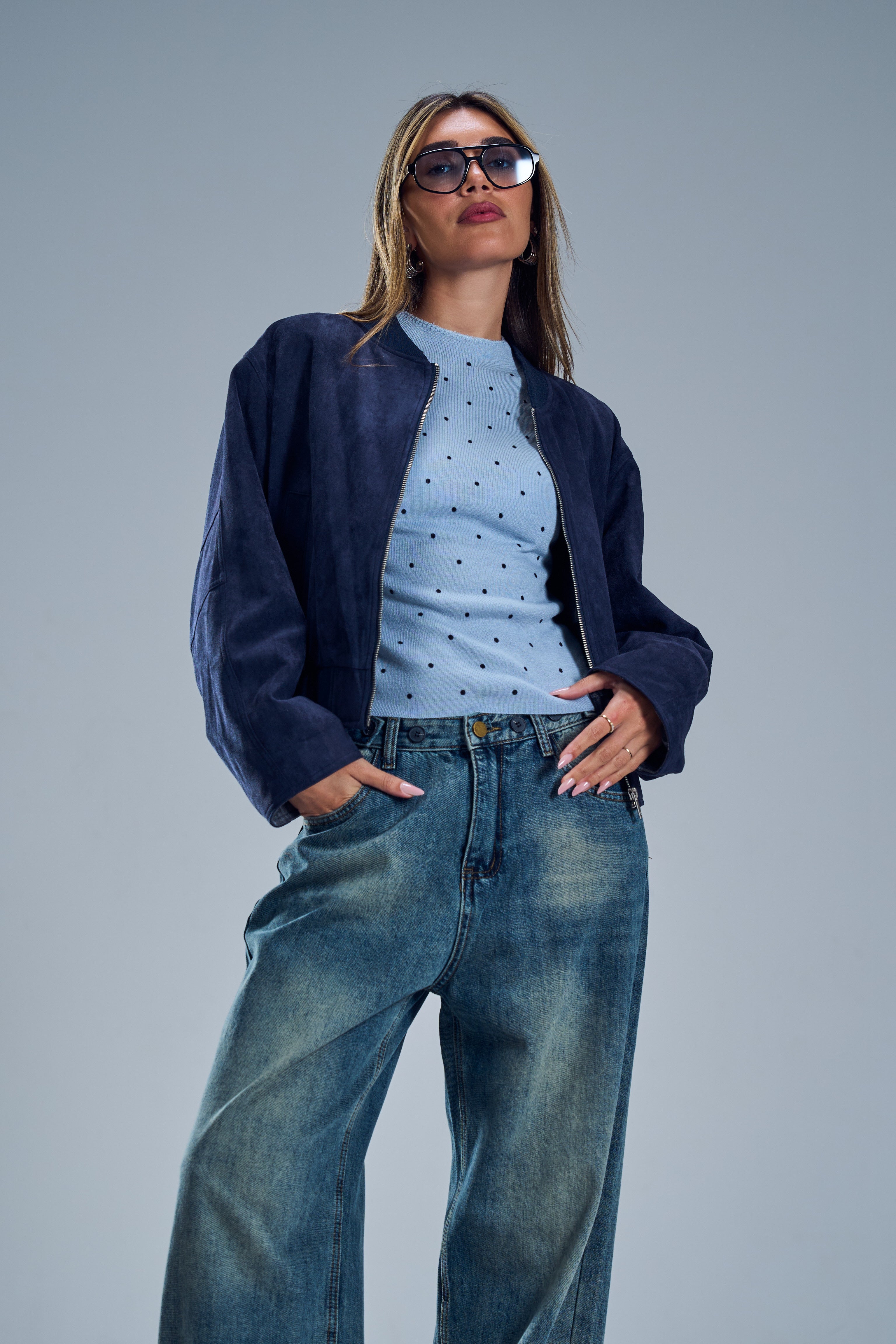 סריג מלה תכלת