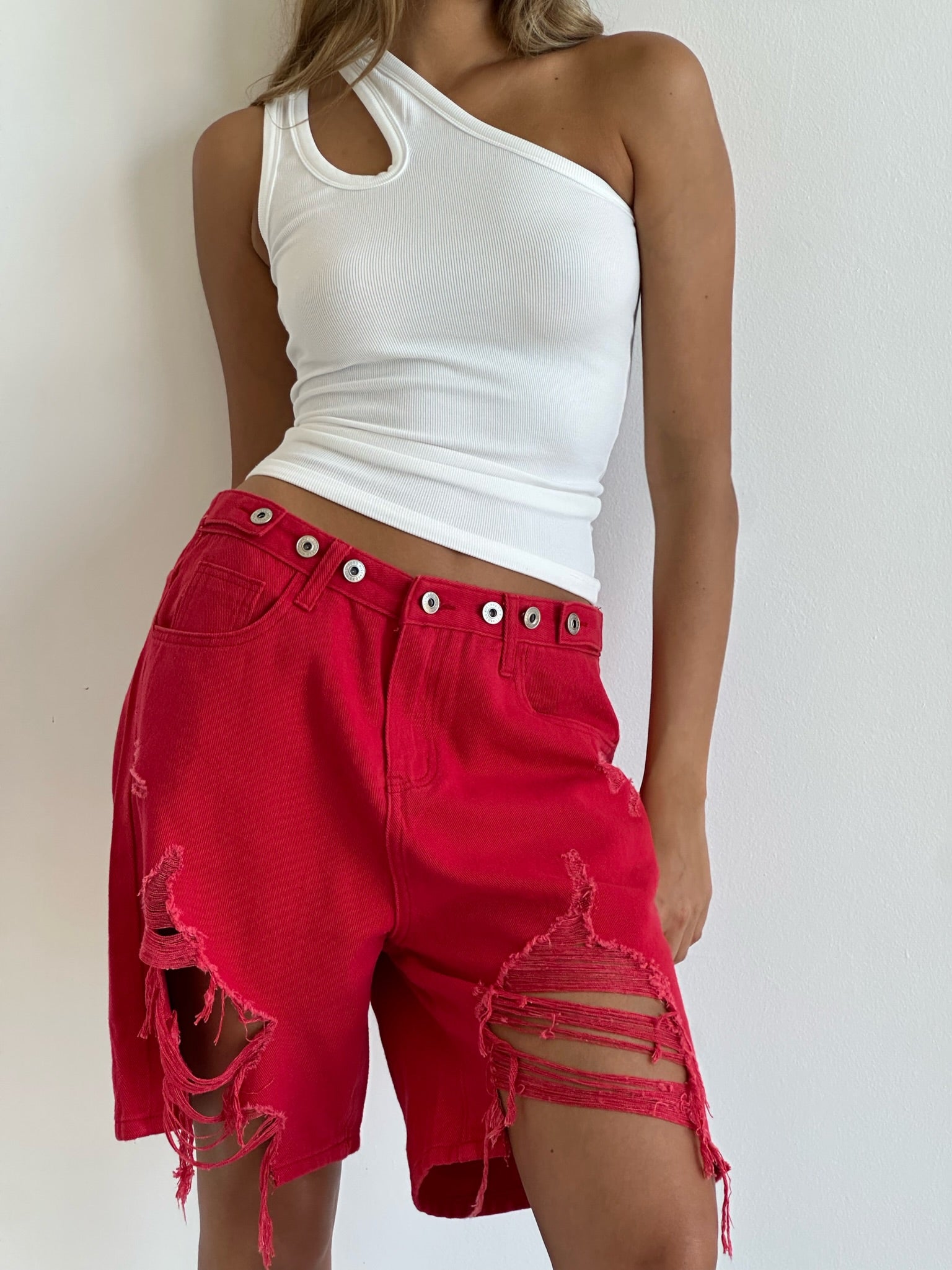 Red Troy jeans