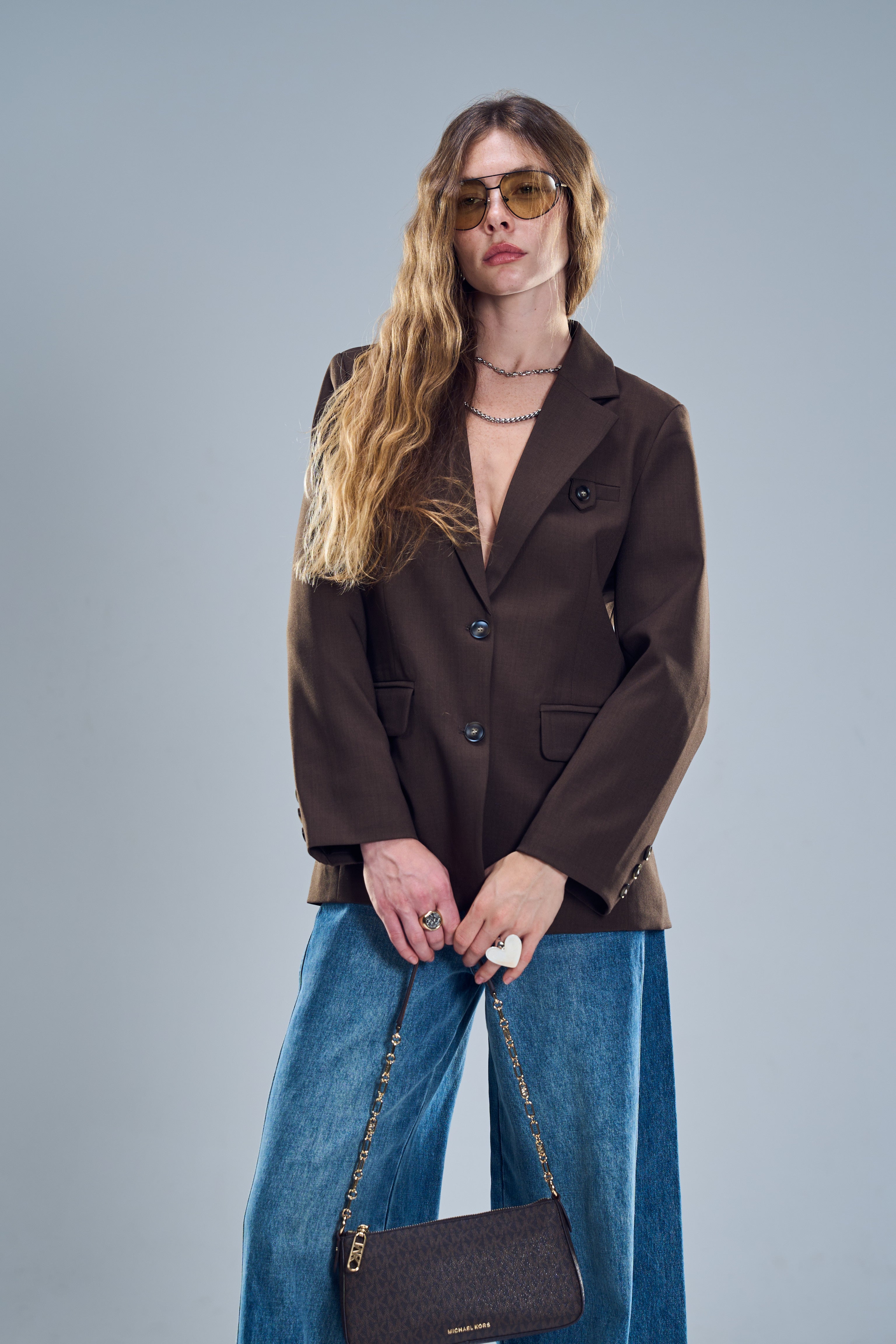 ג׳קט מיכאל חום